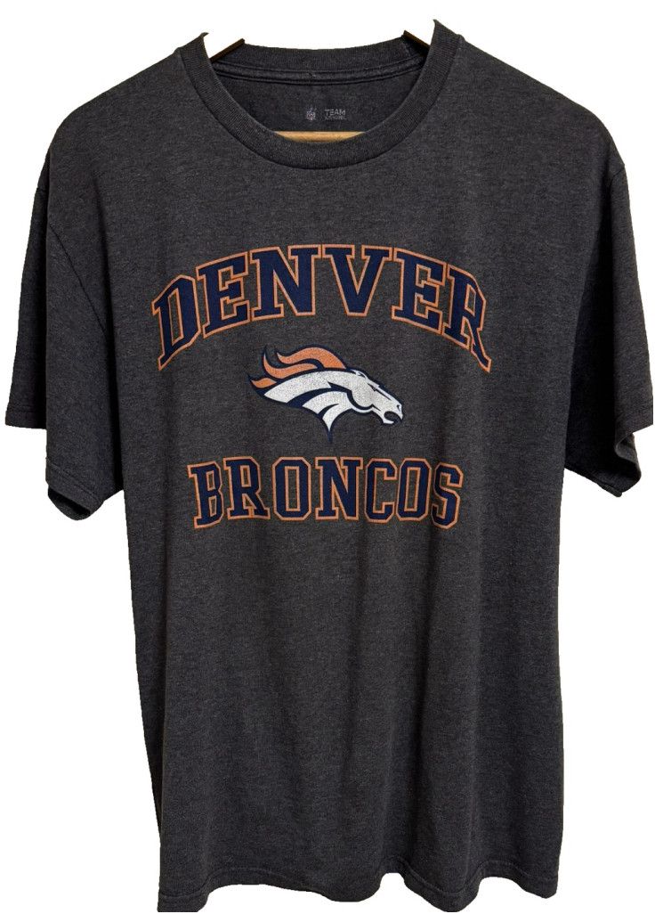 NFL Denver Broncos Short Sleeve T-Shirt Men's L Gray Size US L / EU 52-54 / 3 - 1 Thumbnail