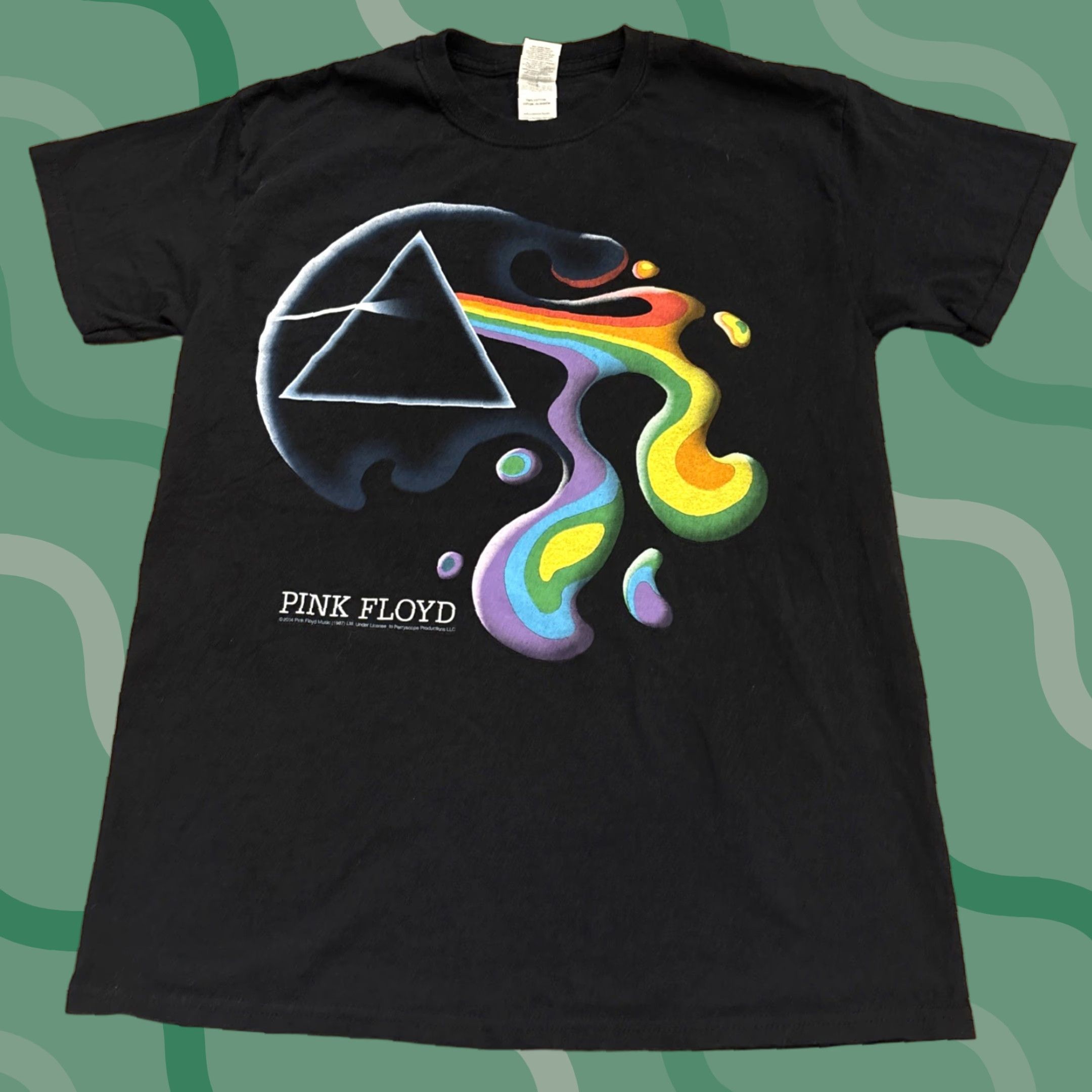 Gildan PINK FLOYD Gildan T-Shirt Black Adult Medium Melting Prism Graphic Mens Size US M / EU 48-50 / 2 - 1 Thumbnail