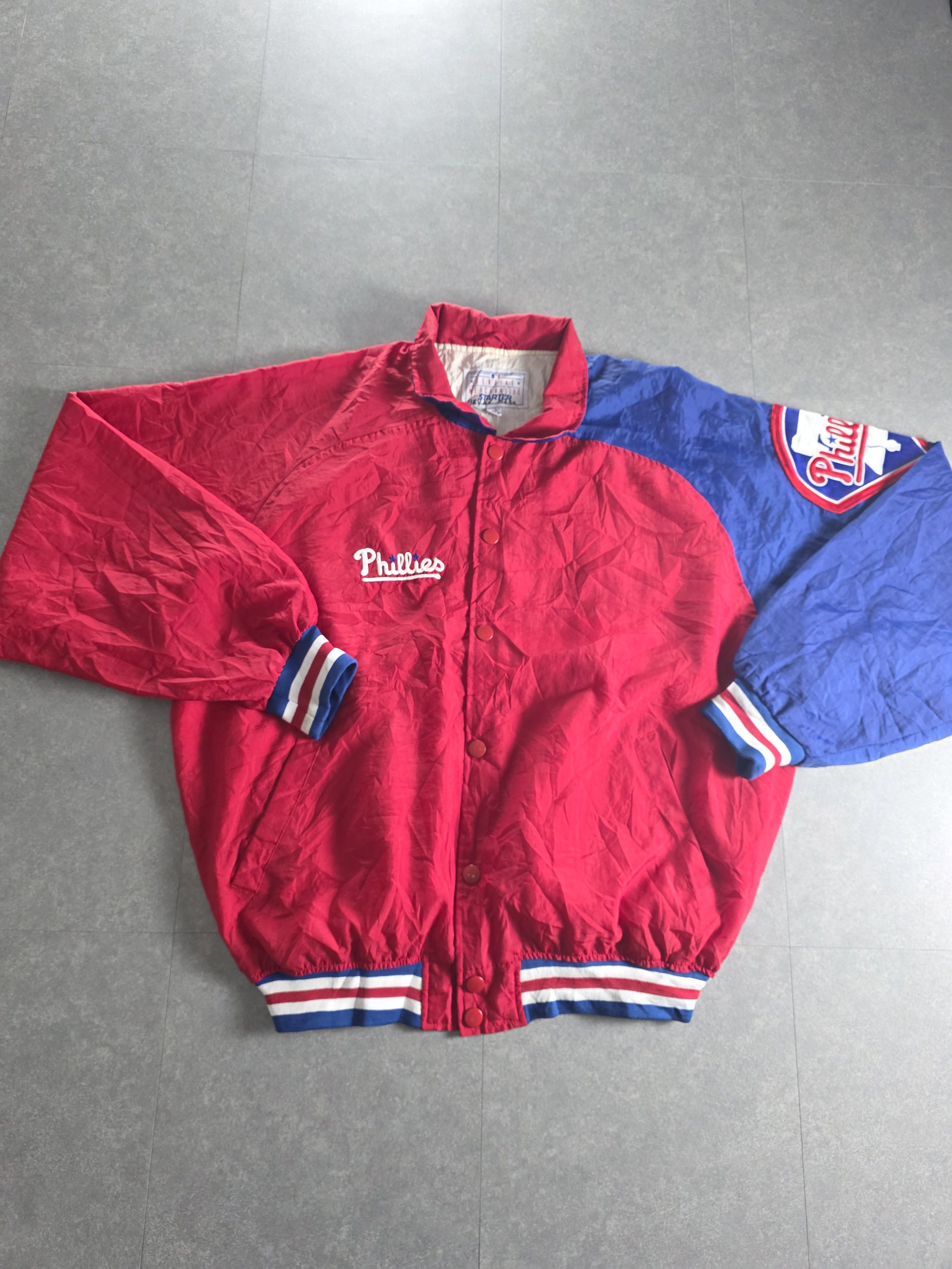 Starter Vintage Starter MLB Philadelphia Phillies Windbreaker Jacket Size US XL / EU 56 / 4 - 1 Thumbnail