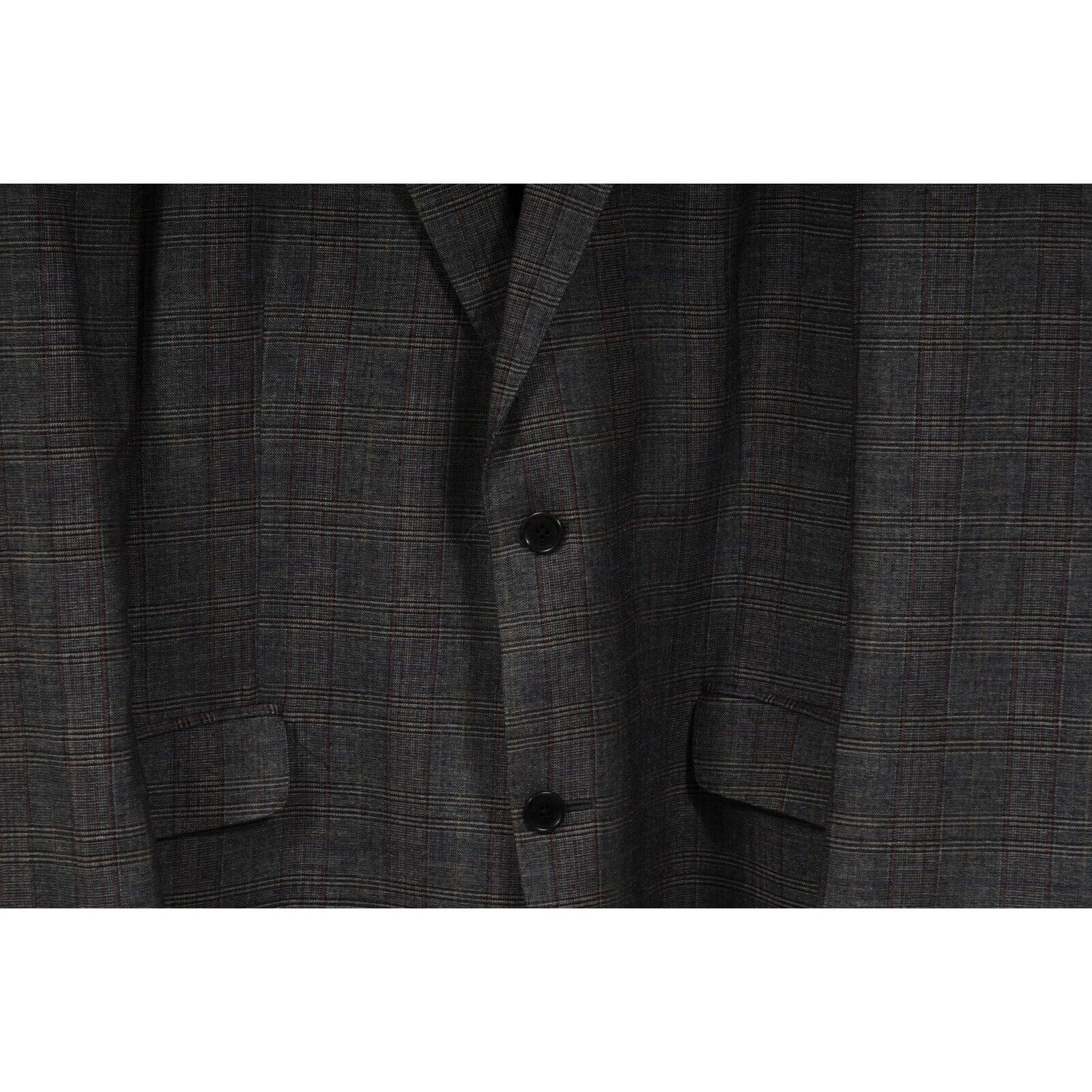 Etro Houndstooth Jacket Gray Wool Blazer IT 56 Size 46R - 3 Thumbnail