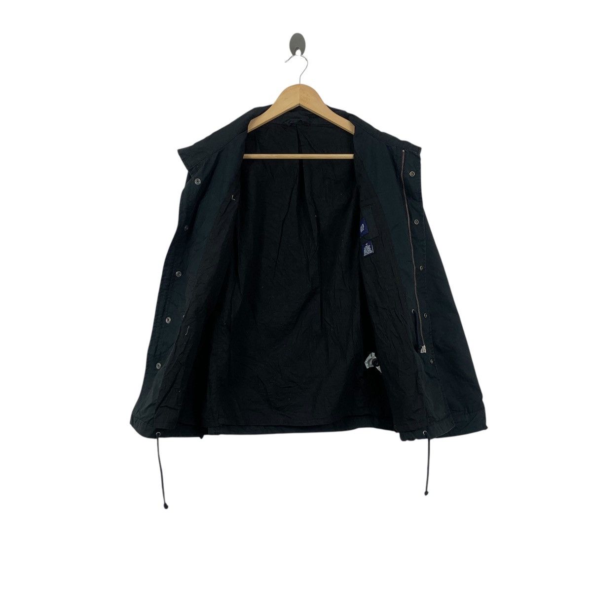 Gap Vintage GAP USA Military Design M65 Black Jacket Windbreaker Size US XS / EU 42 / 0 - 6 Thumbnail