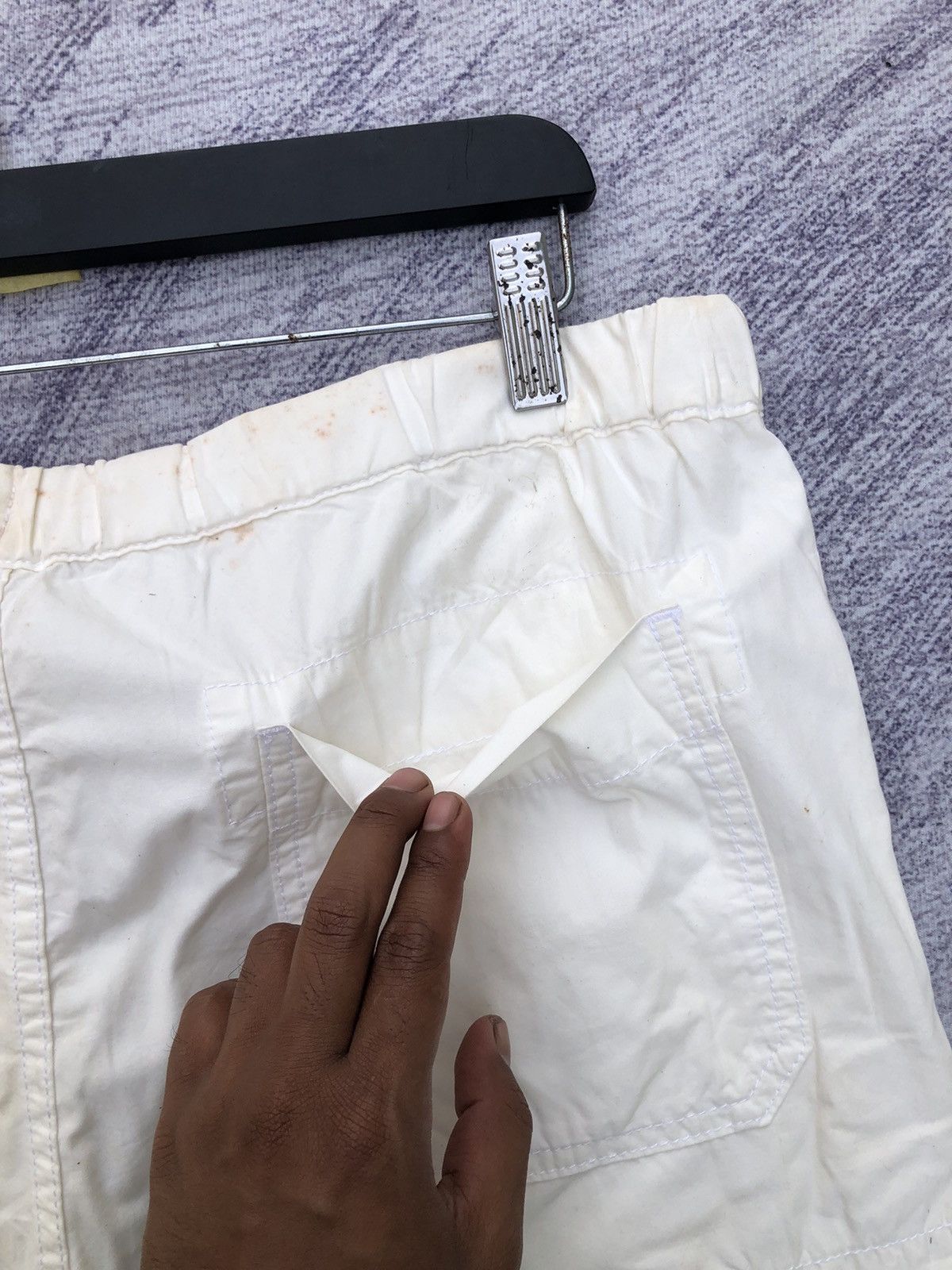 Designer × Japanese Brand Very Rare Cargo Pants Faded White Multipocket Tactical Size US 36 / EU 52 - 17 Thumbnail