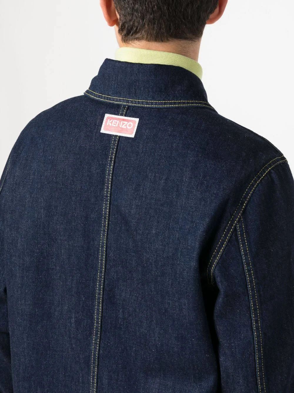 Kenzo o1mris0824 Workwear Jacket in Navy Blue Size US S / EU 44-46 / 1 - 6 Thumbnail