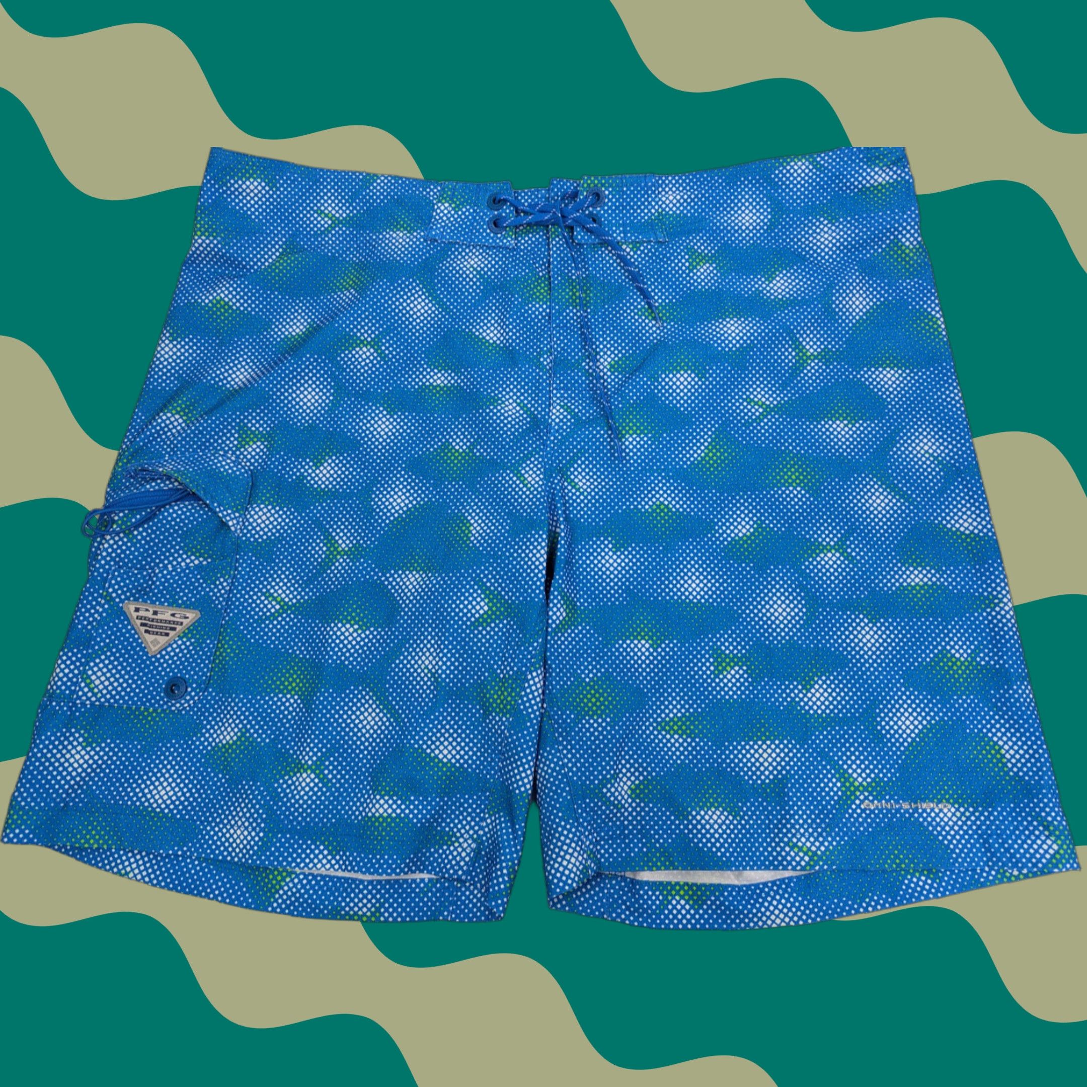 Vintage Columbia PFG Swim Trunks Beach Cargo Shorts Offshore Men 42 Blue 1709001 Size US 42 / EU 58 - 1 Thumbnail