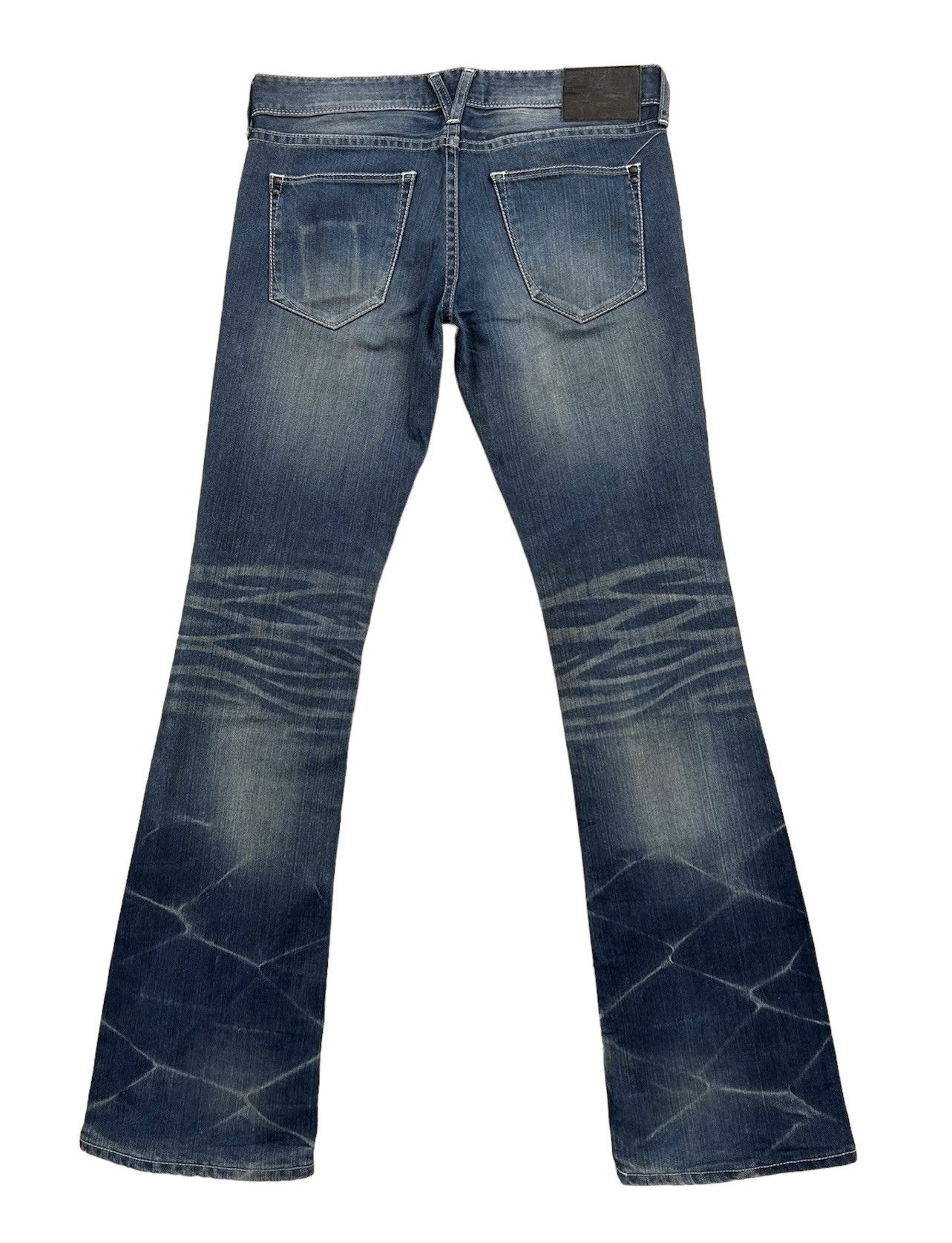 Vanquish Mud Wash Vanquish Gold Japan Low Rise Flare Denim Jeans Size US 31 - 2 Thumbnail