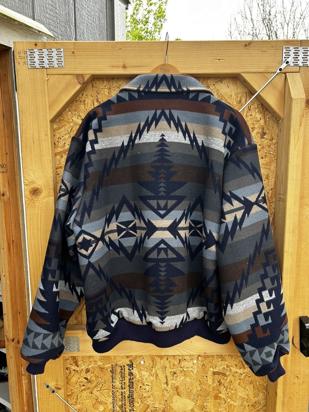 Pendleton × Vintage Vintage Pendleton Aztec wool bomber coat Size US XXL / EU 58 / 5 - 5 Thumbnail