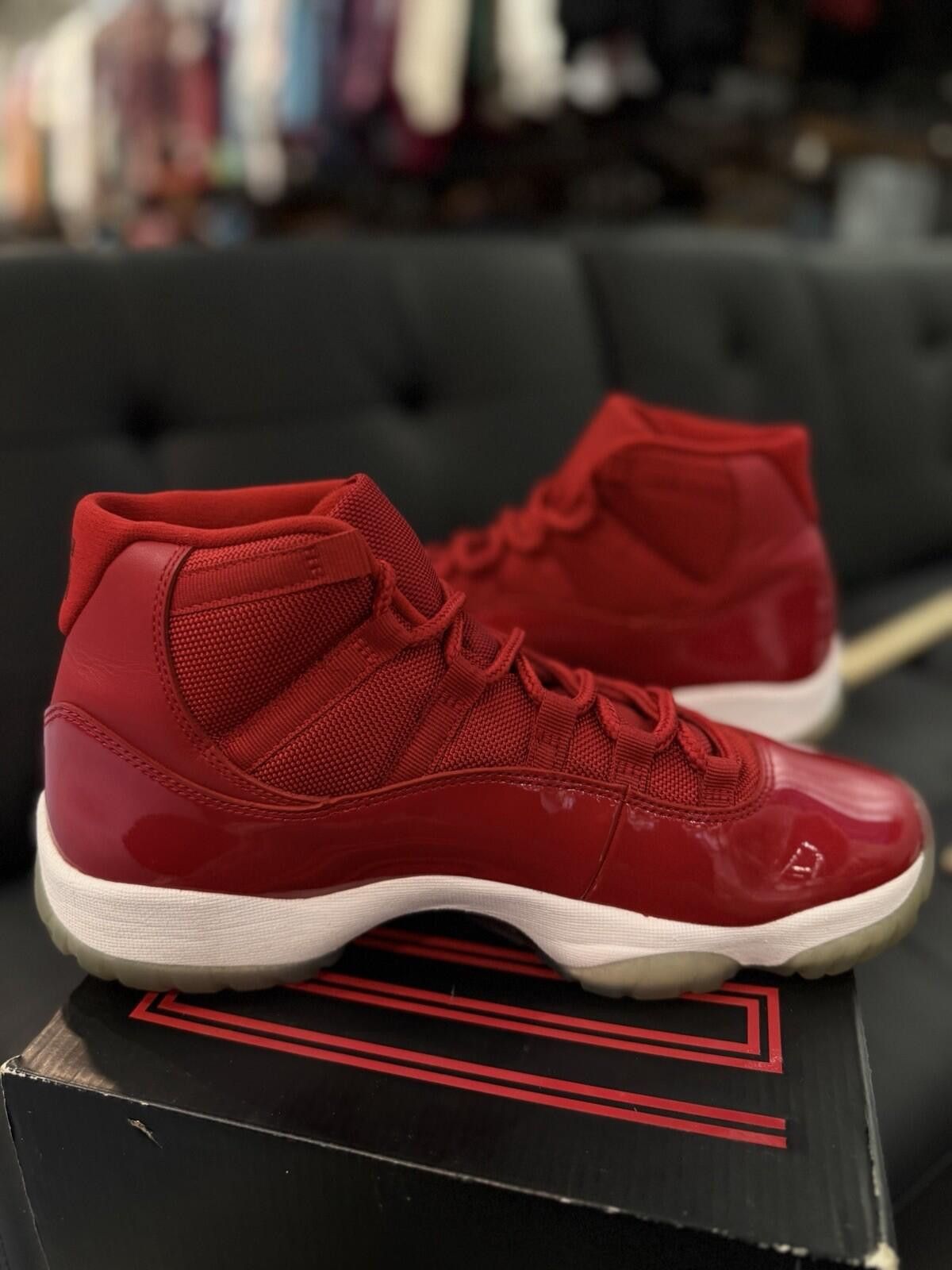 Other Jordan 11 Retro High Win Like 96 Size 10 Pre-Owned Red White Size US 10 / EU 43 - 10 Thumbnail
