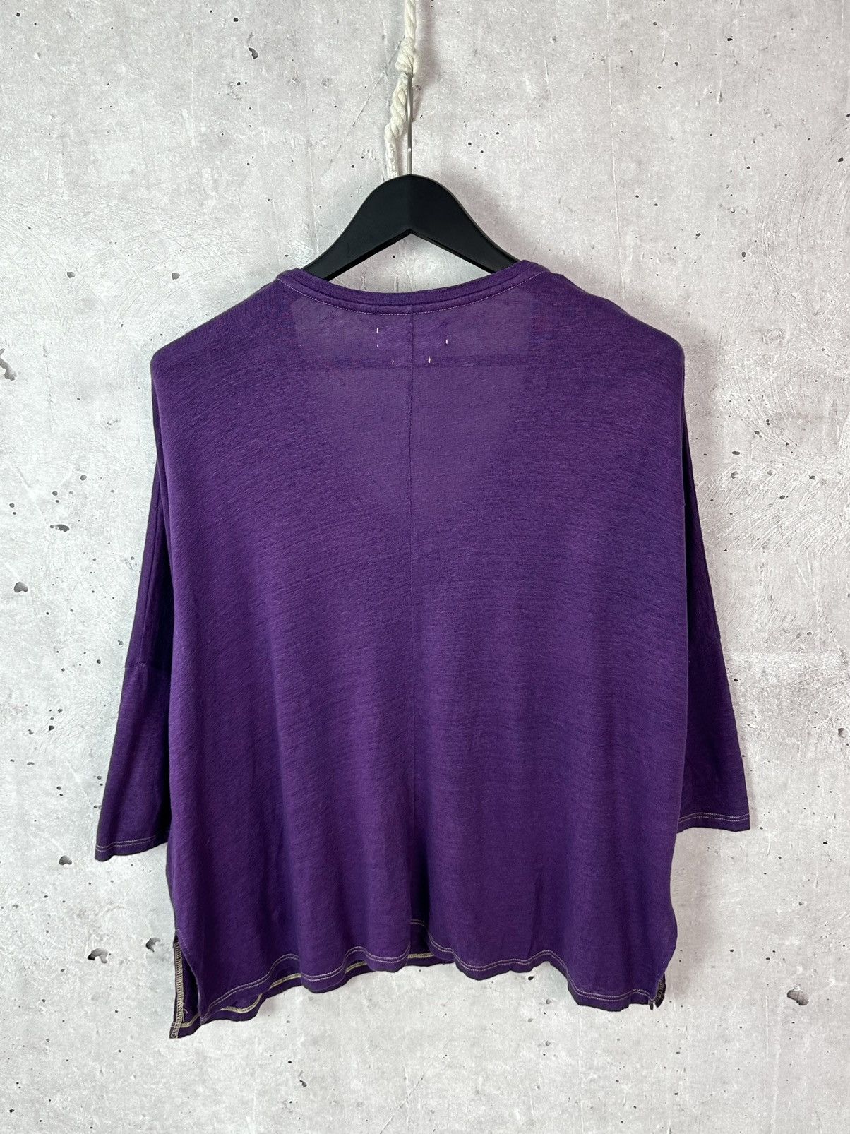 Other Not Shy Linen Purple Oversized 3/4 Sleeve Women’s Jumper Size L / US 10 / IT 46 - 9 Thumbnail