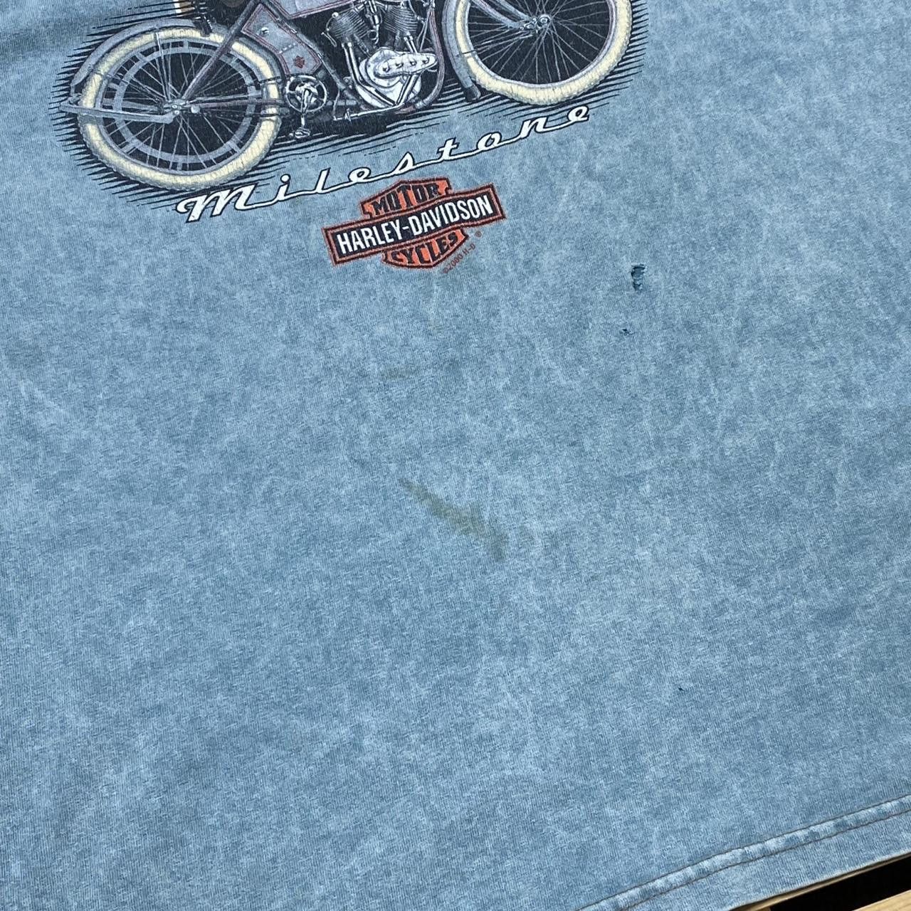 Harley Davidson Vintage Harley Davidson WA Blue Thrashed Biker Tee Size XL Size US XL / EU 56 / 4 - 3 Thumbnail