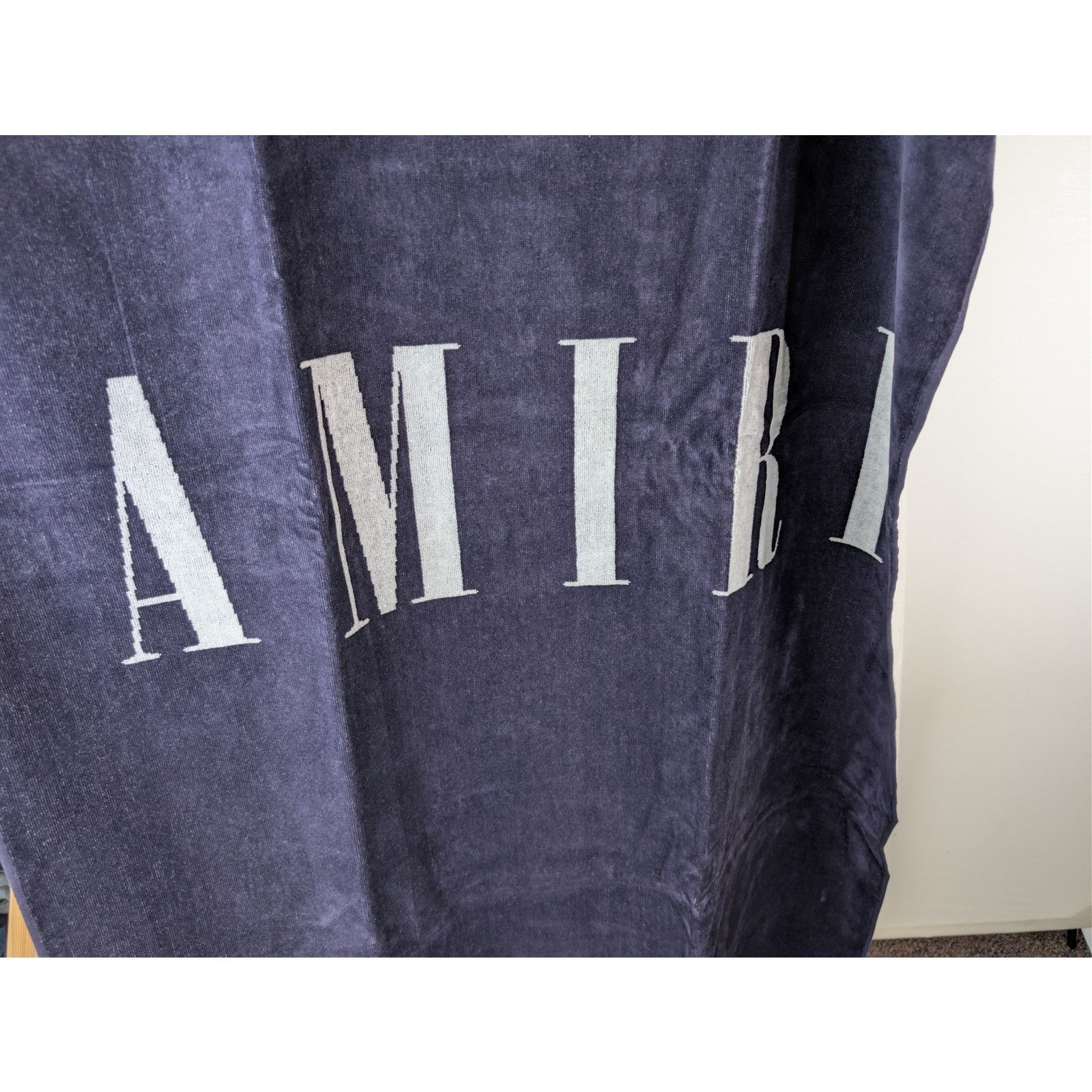 Amiri o1rshd1 Size: OS / Q:5 / Small Logo Towel in Dark Navy Size ONE SIZE - 7 Thumbnail