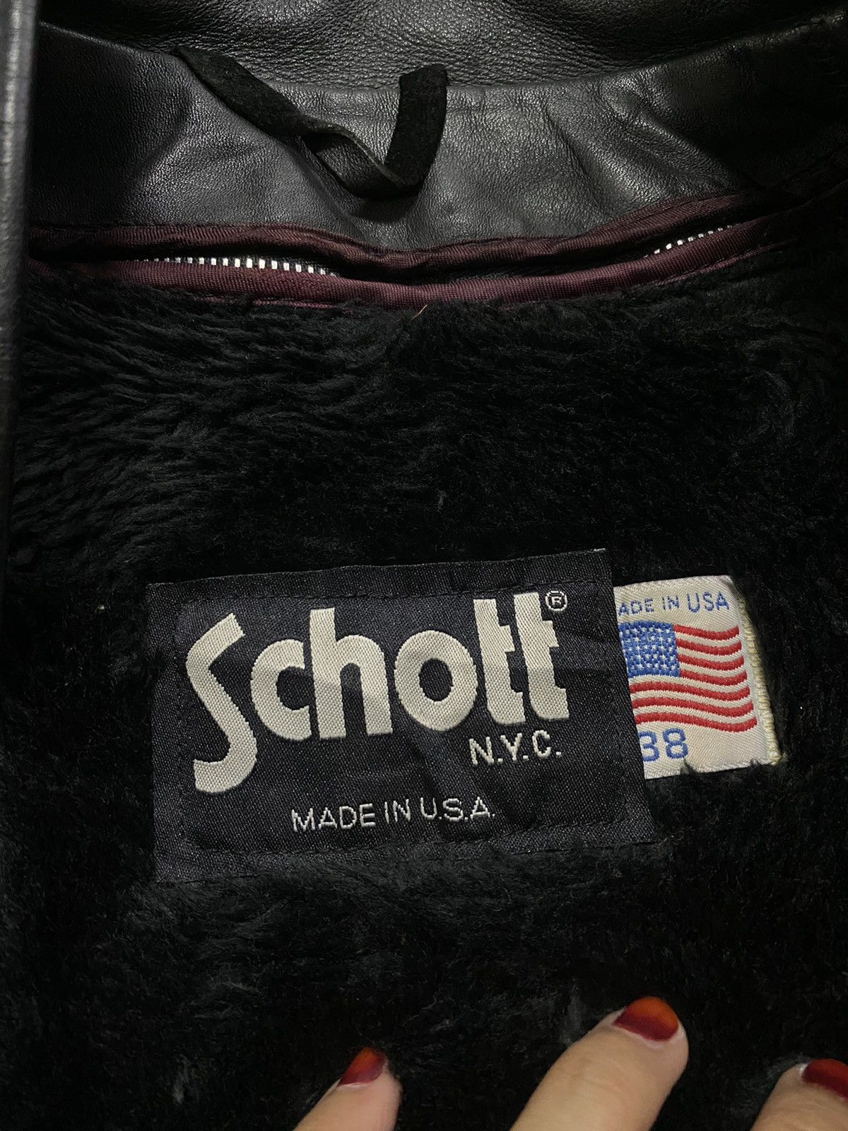 Schott Vintage 90’s Schott NYC Made USA jacket Size US M / EU 48-50 / 2 - 19 Thumbnail
