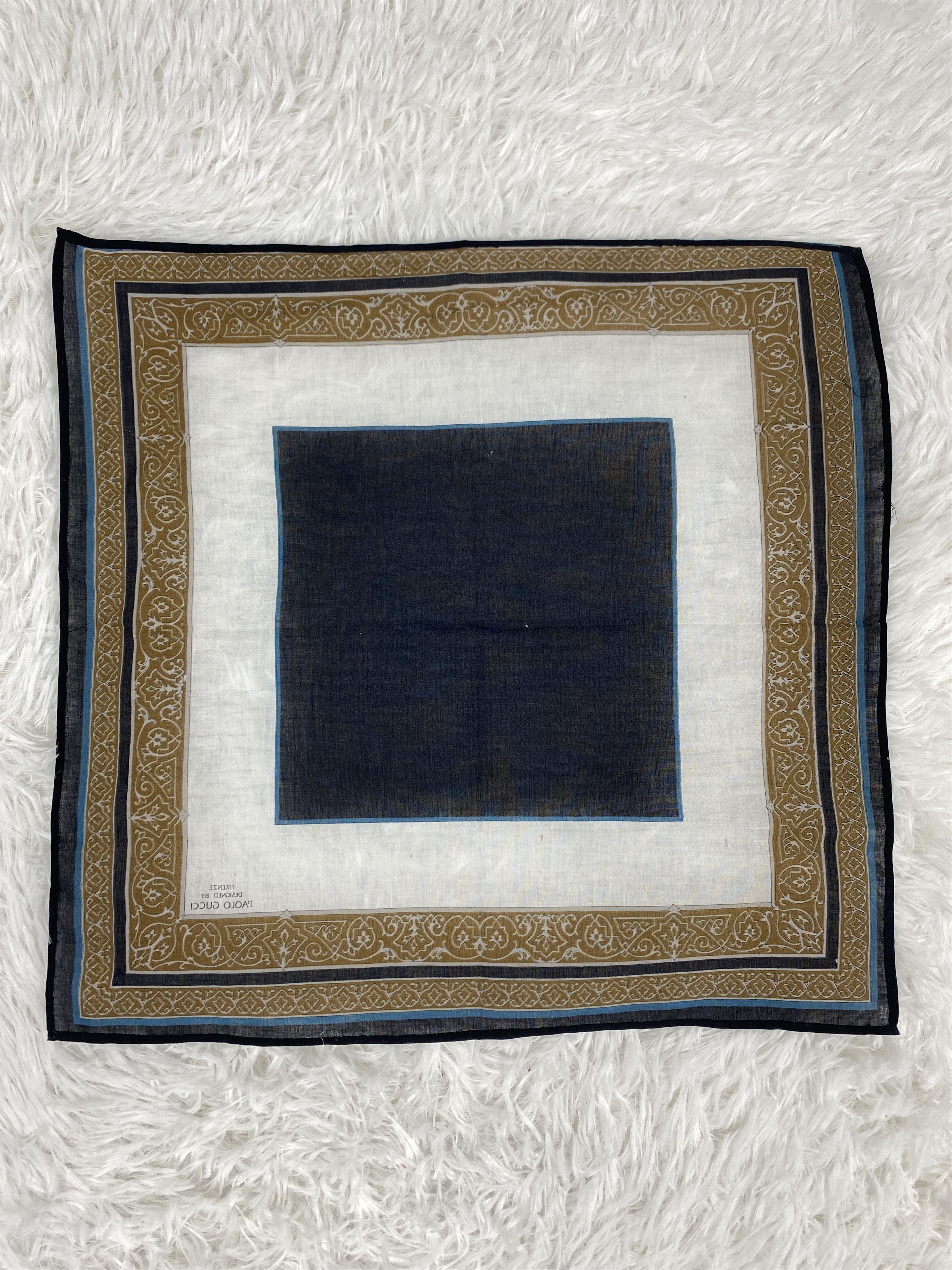 Paolo Gucci × Vintage Vintage Paolo Gucci Handkerchief Neckerchief PH0174 Size ONE SIZE - 4 Thumbnail