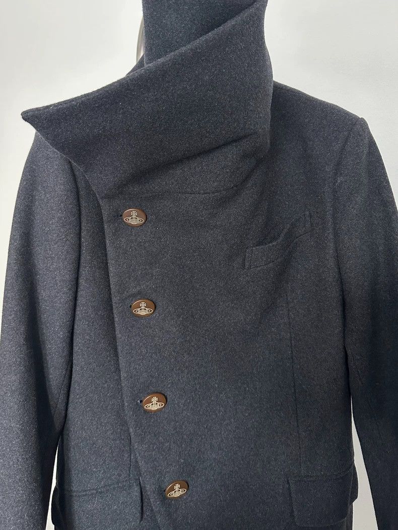 Vivienne Westwood Vivienne Westwood Black asymmetrical wool coat Size M / US 6-8 / IT 42-44 - 5 Thumbnail