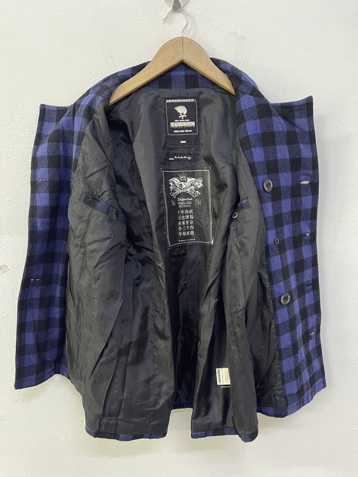 Neighborhood 2004 Neighborhood Enemy Plaid Double Breasted Jacket Size US S / EU 44-46 / 1 - 9 Thumbnail