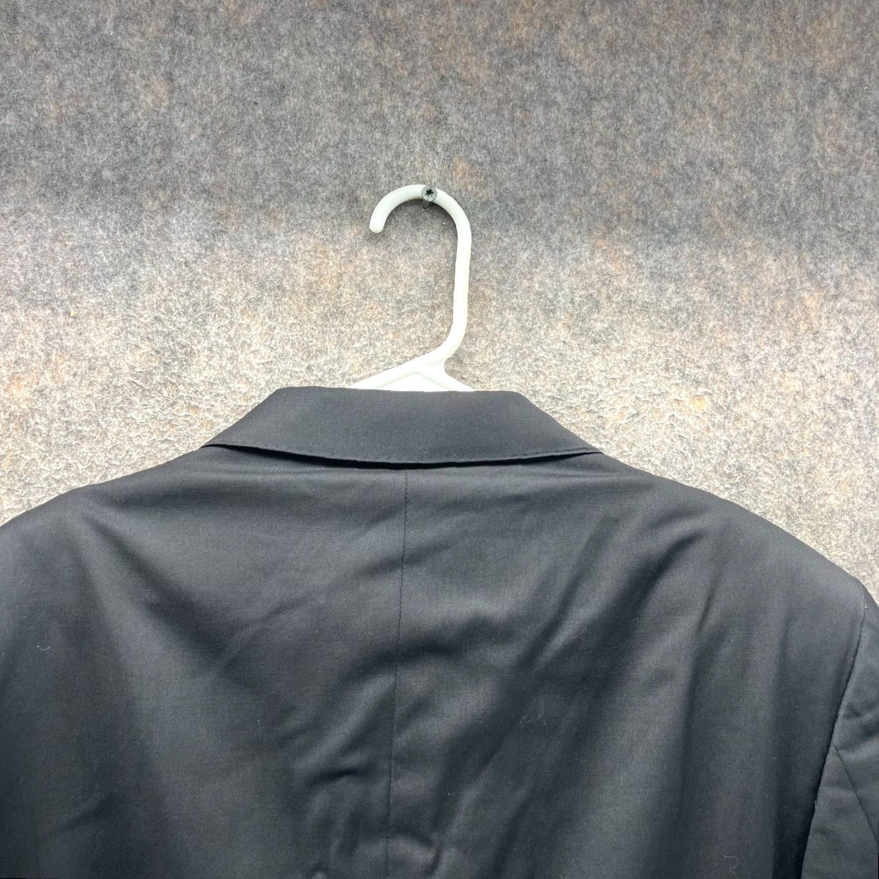 Canali Canali Blazer Mens 46R Black Single Breasted Rayon Italy Sport Coat Jacket Dress Jacket Front Button Two-Button Notch Lapel Regular Fit Wool Alder Size 46R - 7 Thumbnail