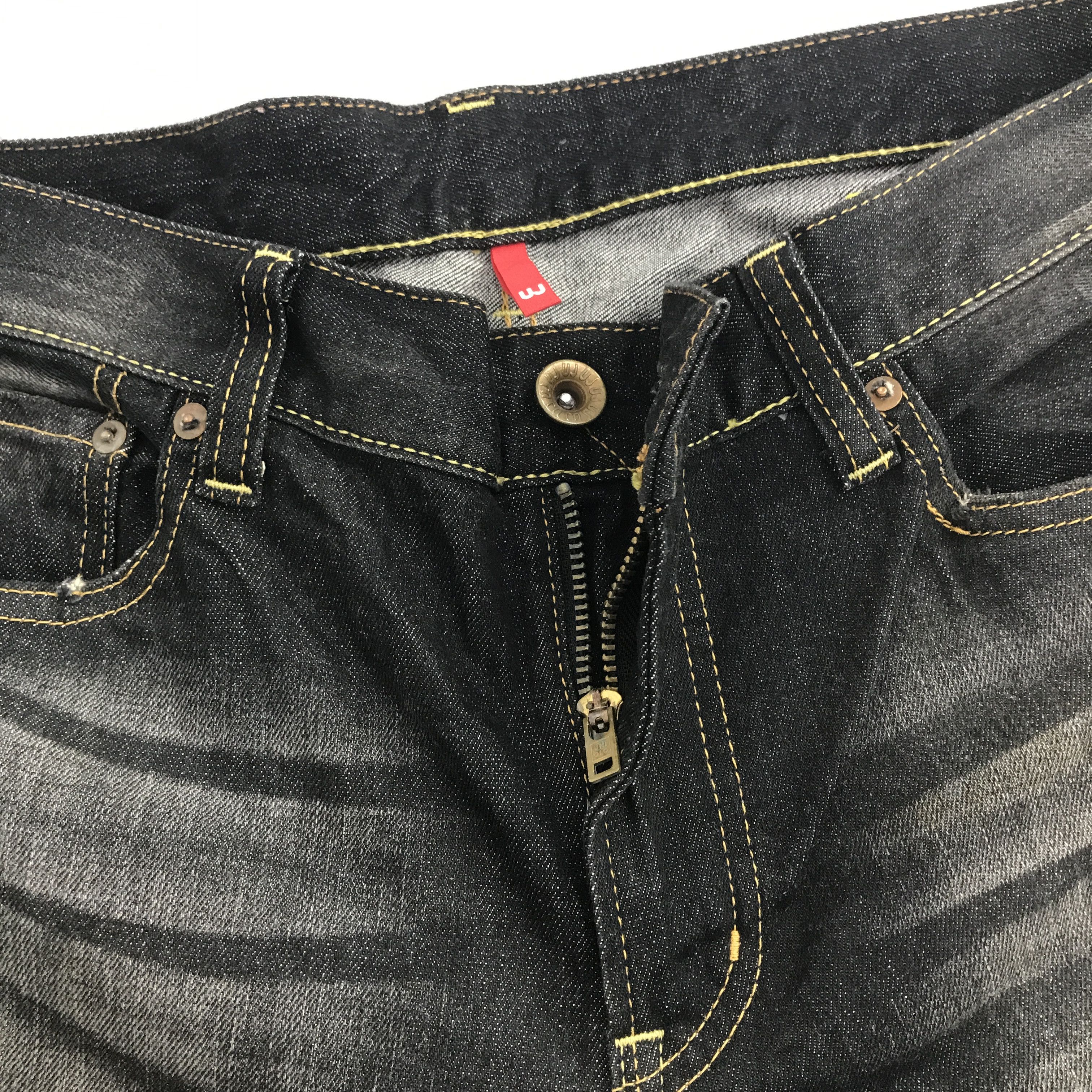 Japanese Brand × Vintage Vintage Japan black denim Distressed denim jeans pants Size US 34 / EU 50 - 13 Thumbnail