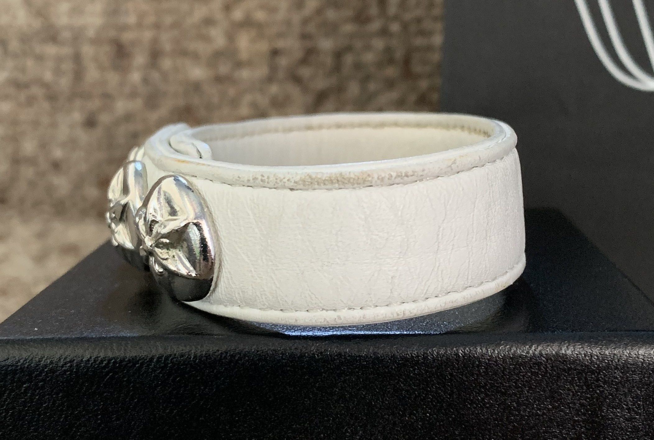 Chrome Hearts Chrome Hearts Adjustable Leather Silver Snap Bracelet + Box Size ONE SIZE - 4 Thumbnail