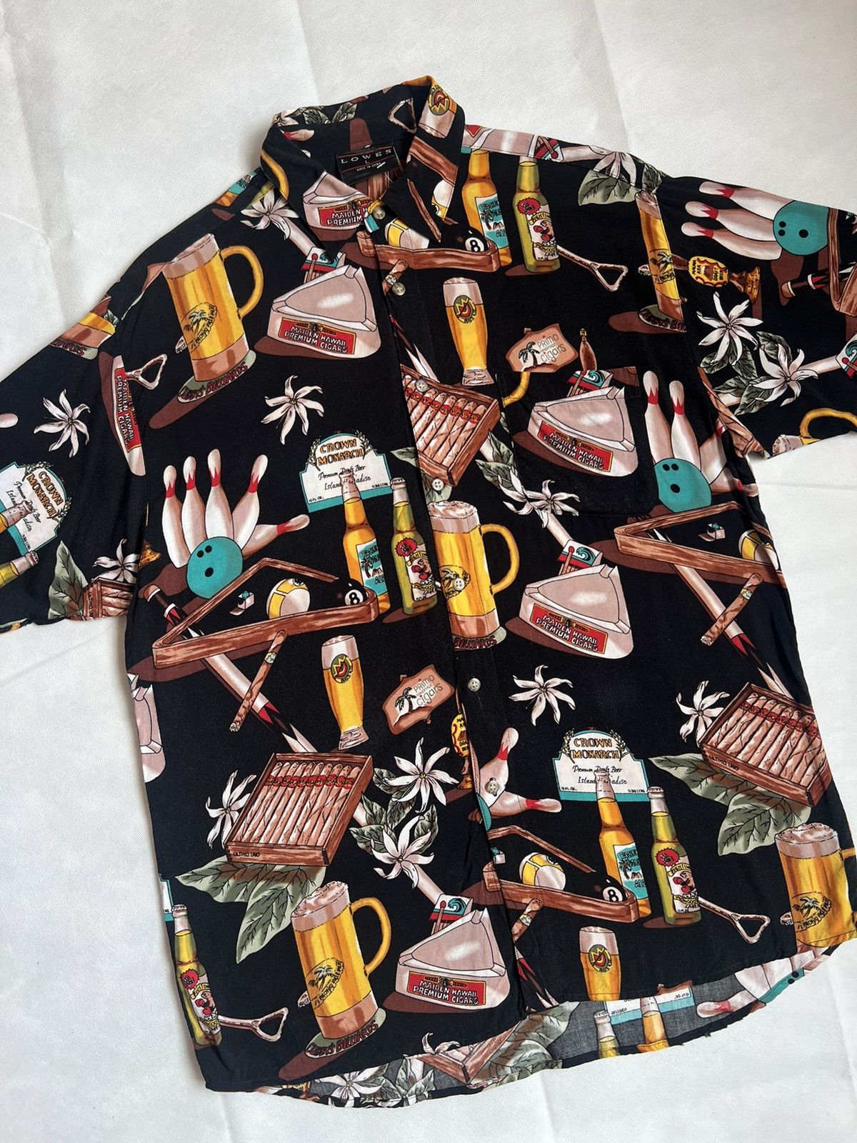 Japanese Brand Vintage Lowes Hawaiian Tropical Bowling In Paradise Shirt Size US L / EU 52-54 / 3 - 9 Thumbnail