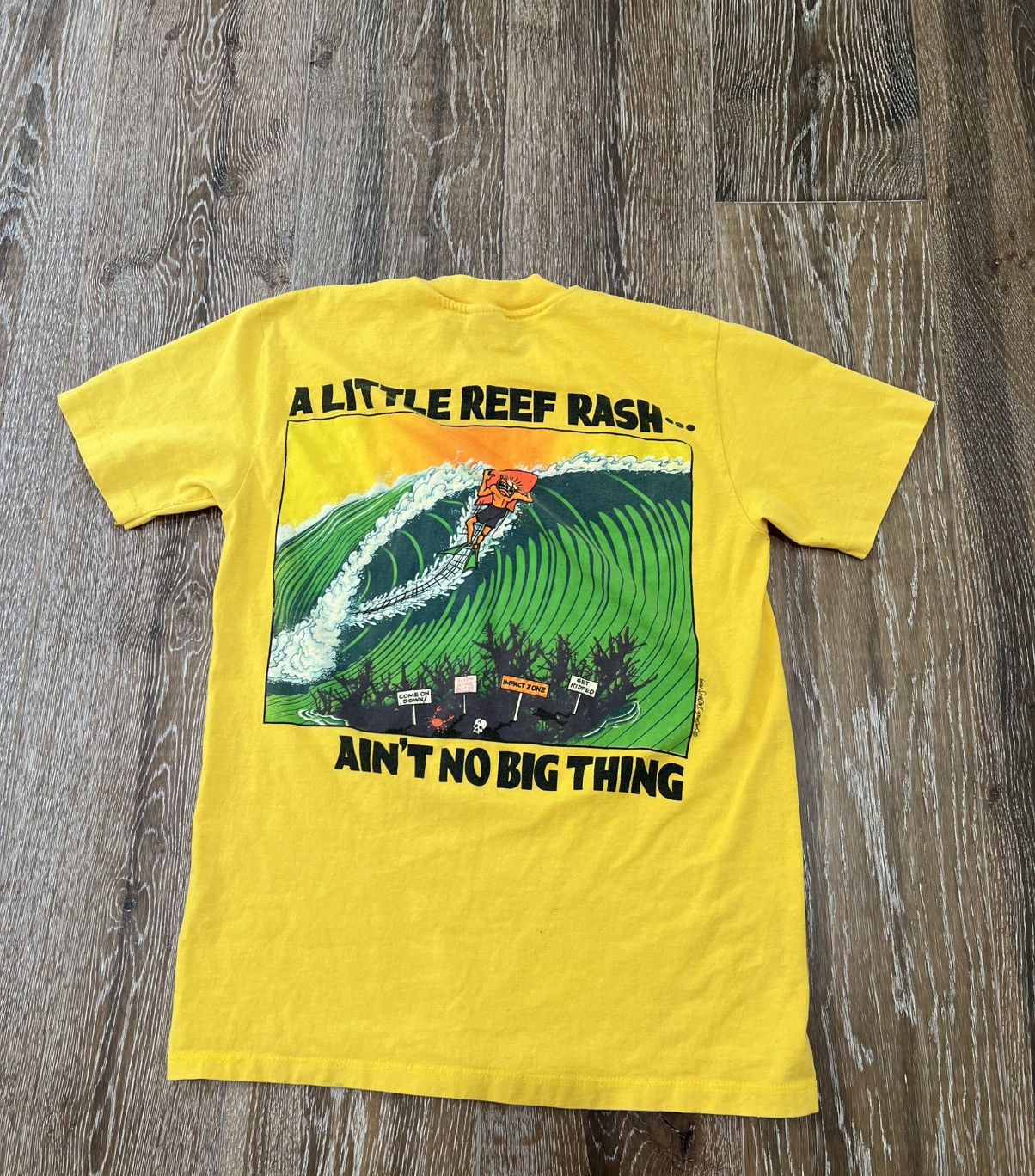 Vintage Vintage 1989 a little reef rash aint no big thing tee Size US S / EU 44-46 / 1 - 1 Thumbnail