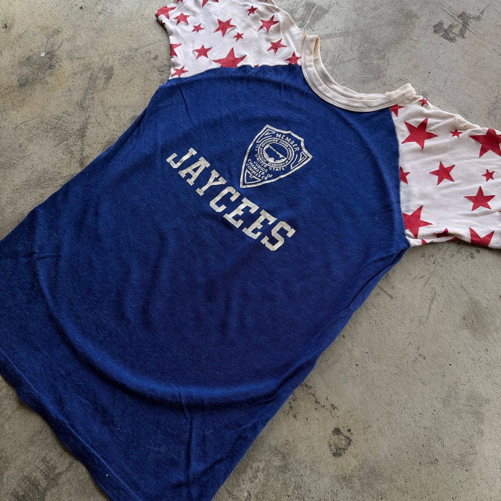 Other SUPER RARe 50s Jaycees Star Sleeve Raglan Tee Americana Size US S / EU 44-46 / 1 - 3 Thumbnail