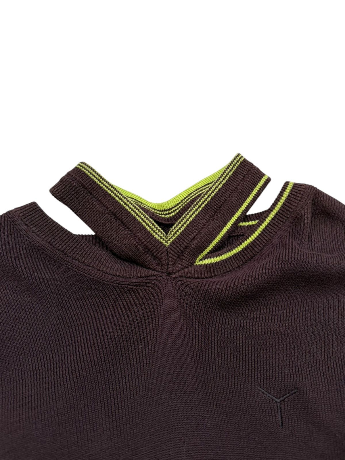 Y/Project Triple Neck Burgundy Sweater Size US L / EU 52-54 / 3 - 4 Thumbnail