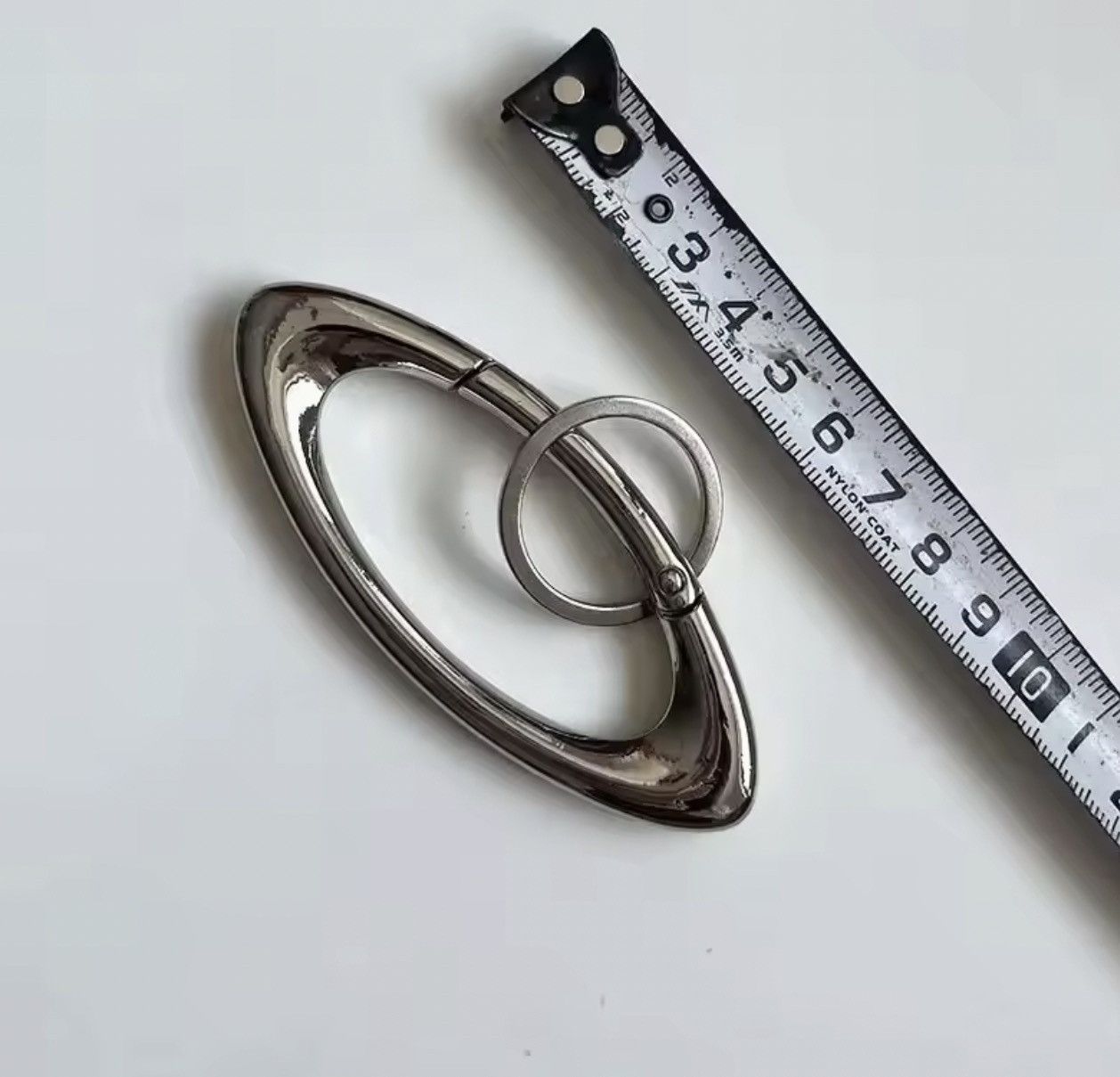 Jewelry Heavy Metal Orbital Keychain - Chrome "Saturn" Loop Accessor Size ONE SIZE - 3 Thumbnail