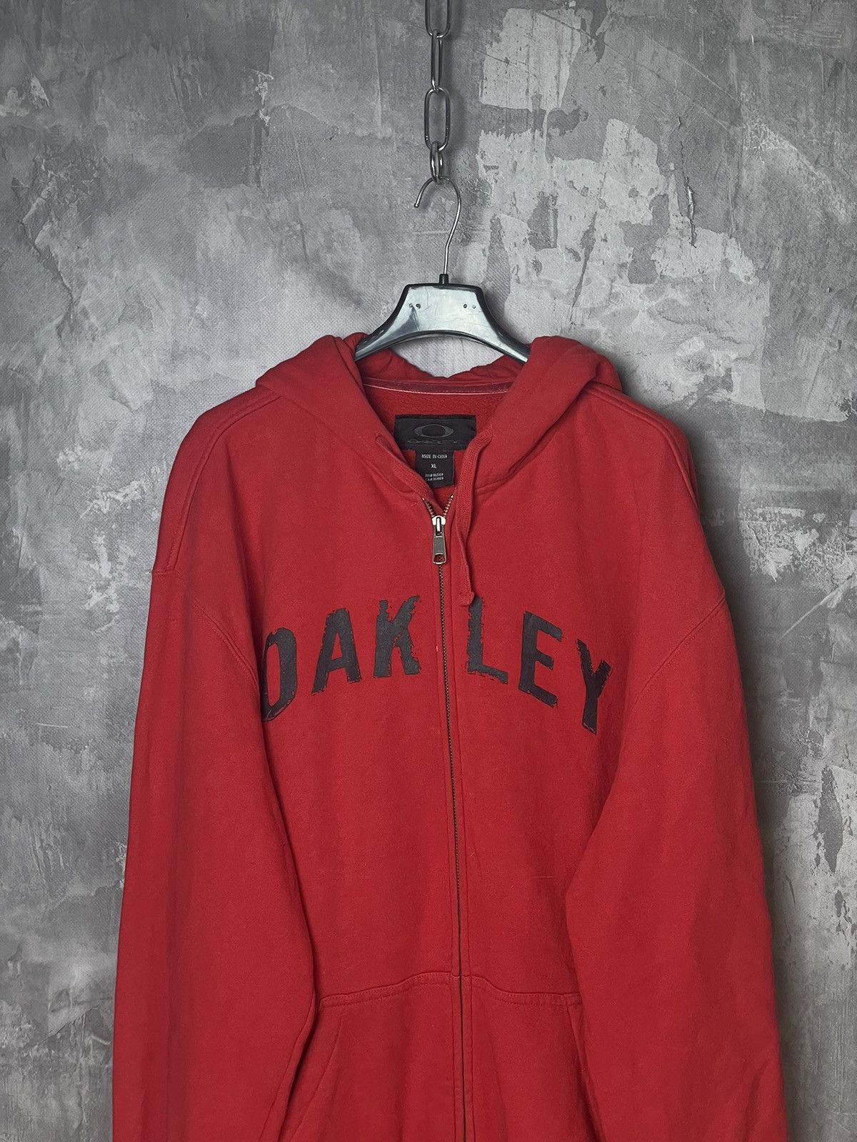 Oakley × Vintage Oakley Vintage Hoodie 2000s Y2K Big Logo Style Retro Size US XL / EU 56 / 4 - 2 Thumbnail