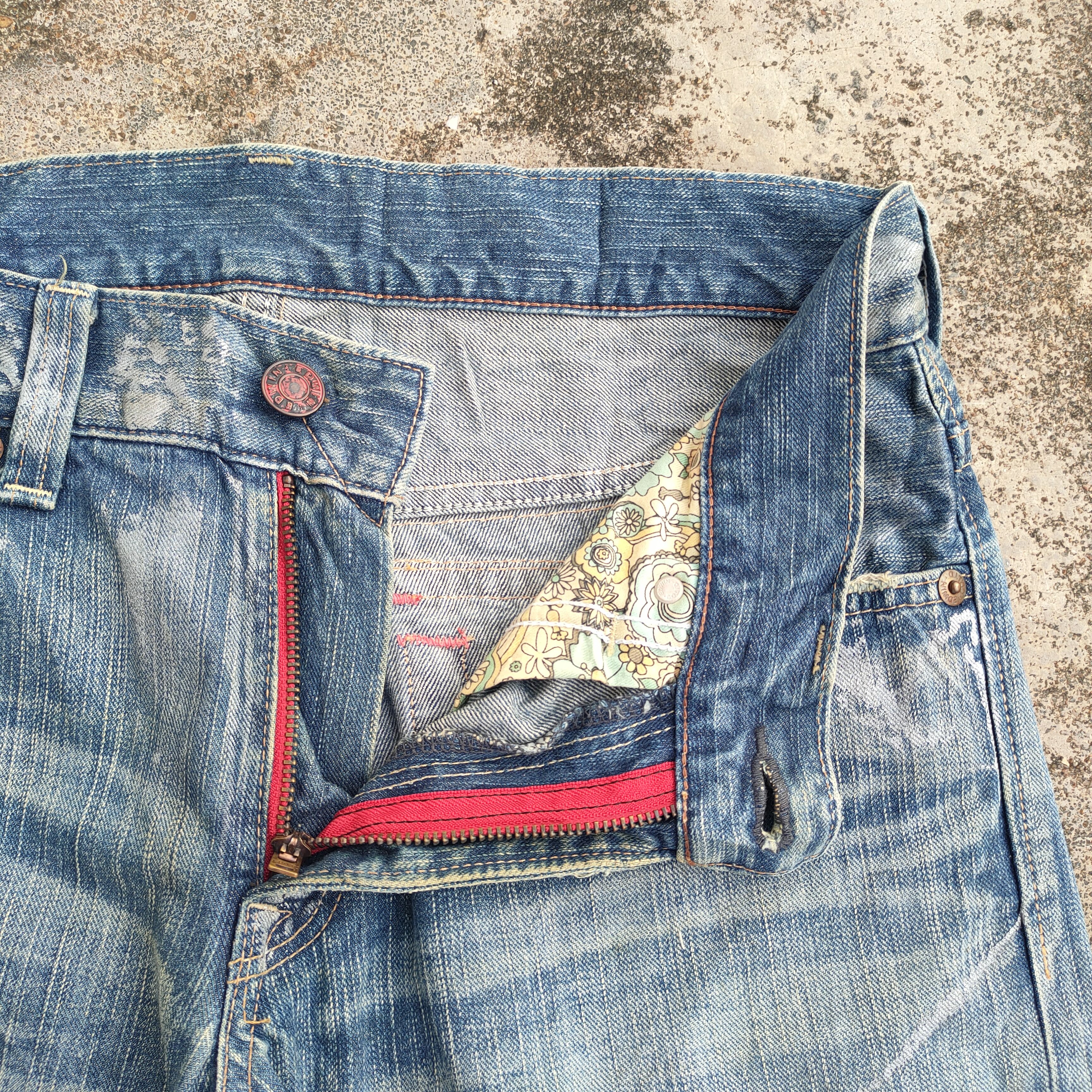 Edwin FLARE VINTAGE EDWIN BOOTCUT RIPPED DENIM JEANS PANTS Size US 35 - 5 Thumbnail