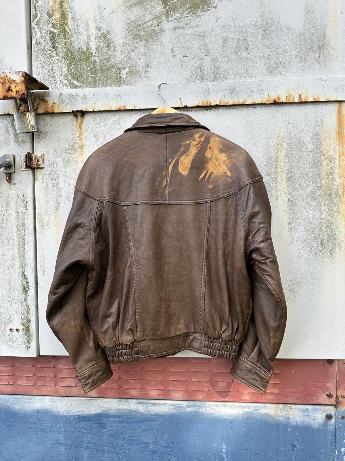 Vintage 🪖Vintage Aviator Leather Bomber Jacket Size US M / EU 48-50 / 2 - 8 Thumbnail