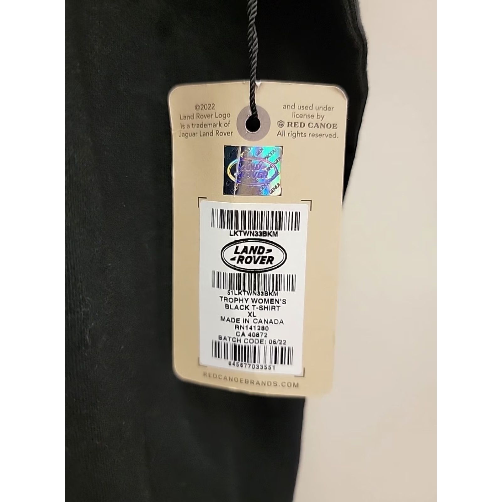 Vintage NWT Land Rover Trophy T-Shirt Womens XL Black Canoe Made in Canada Size XL / US 12-14 / IT 48-50 - 5 Thumbnail