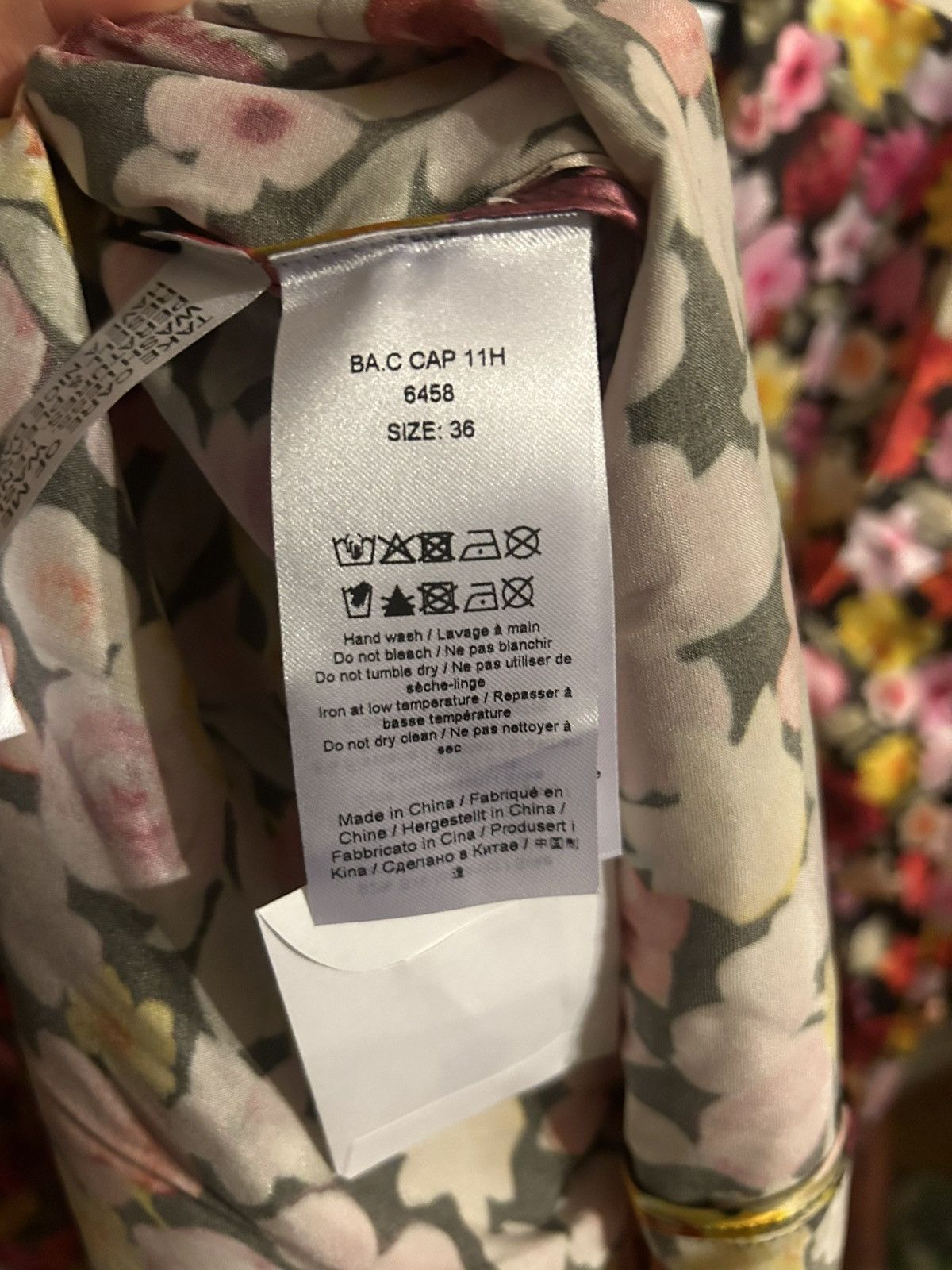 Ganni GANNI Ruched floral-print silk-blend satin midi Dress Size S / US 4 / IT 40 - 5 Thumbnail