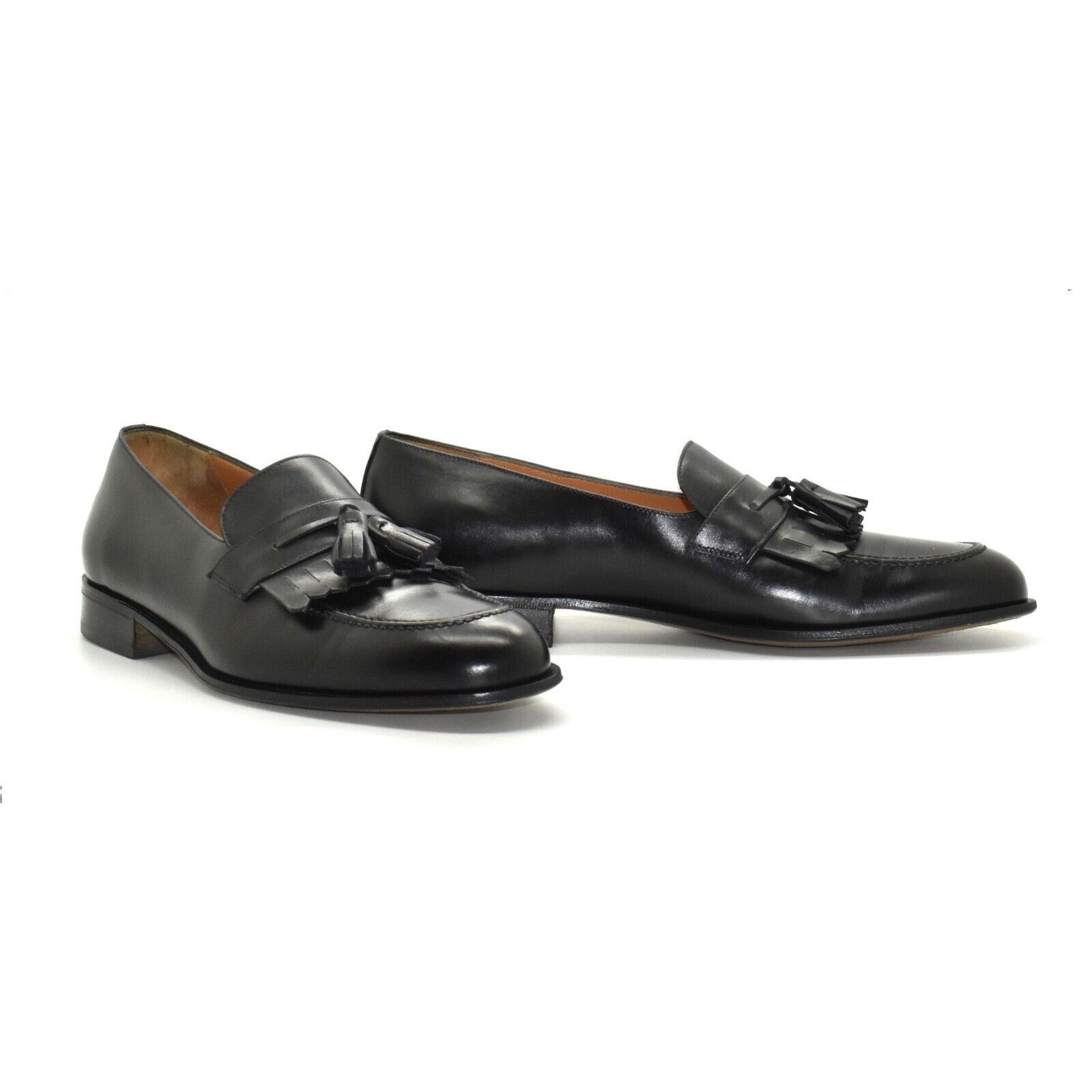 Salvatore Ferragamo Black Tassel Loafers 10 D Vintage Salvatore Ferragamo Tassel Loafers // Black Leather  main image 2