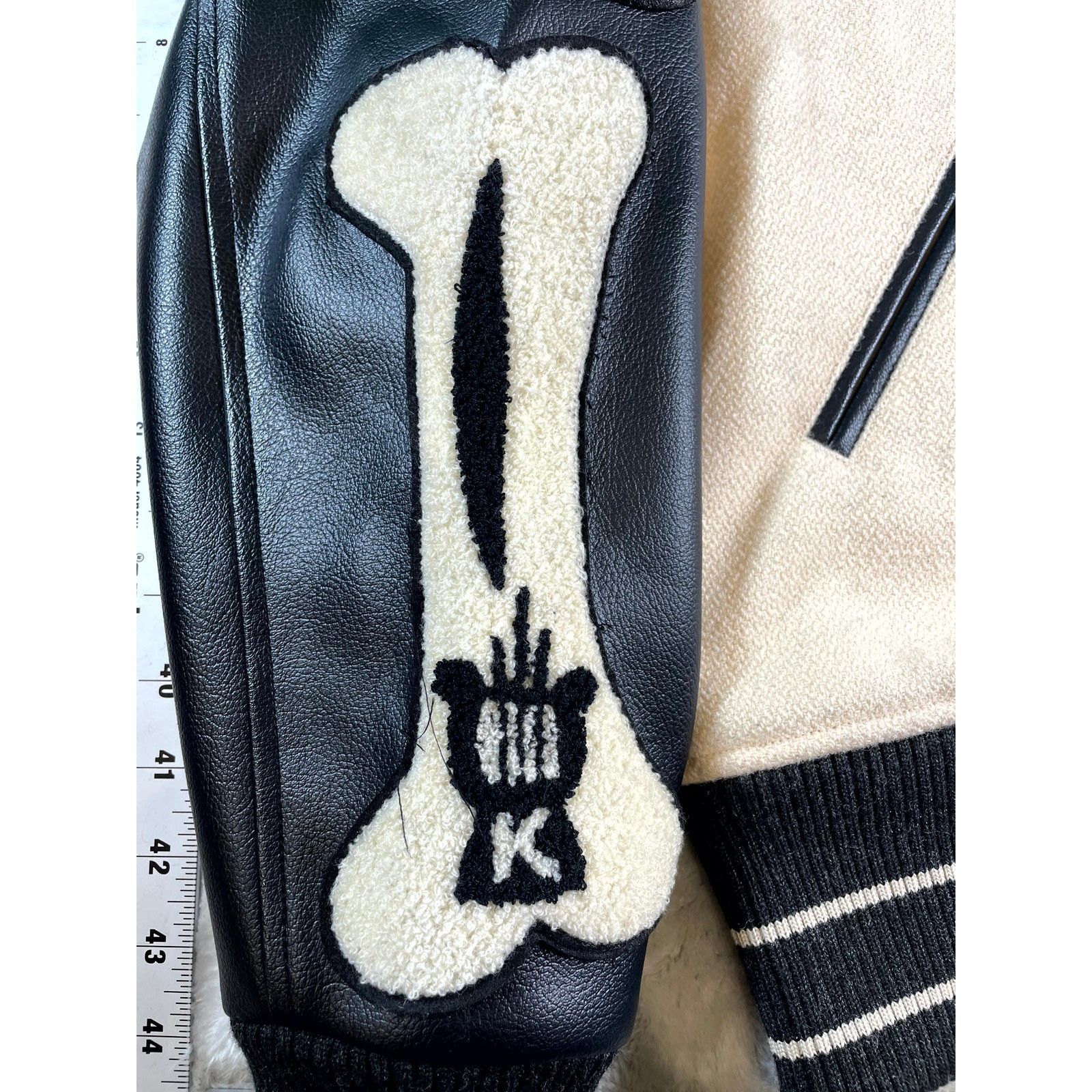 Kapital Kapital Bone "Varsity" Cream & Black Jacket Size US S / EU 44-46 / 1 - 4 Thumbnail