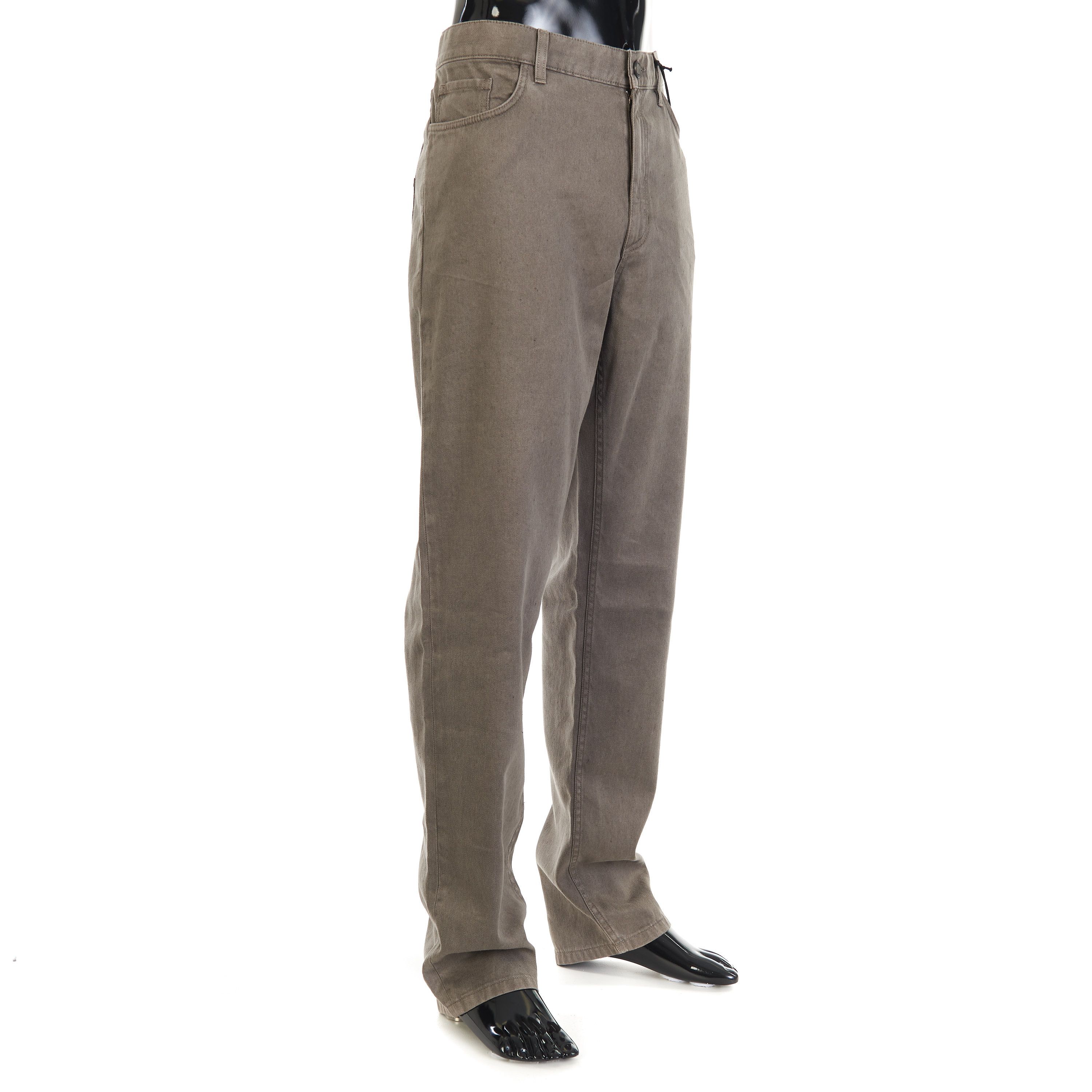 Ermenegildo Zegna Dark Taupe Stretch Cotton & Linen Roccia Jeans Size US 38 / EU 54 - 3 Thumbnail