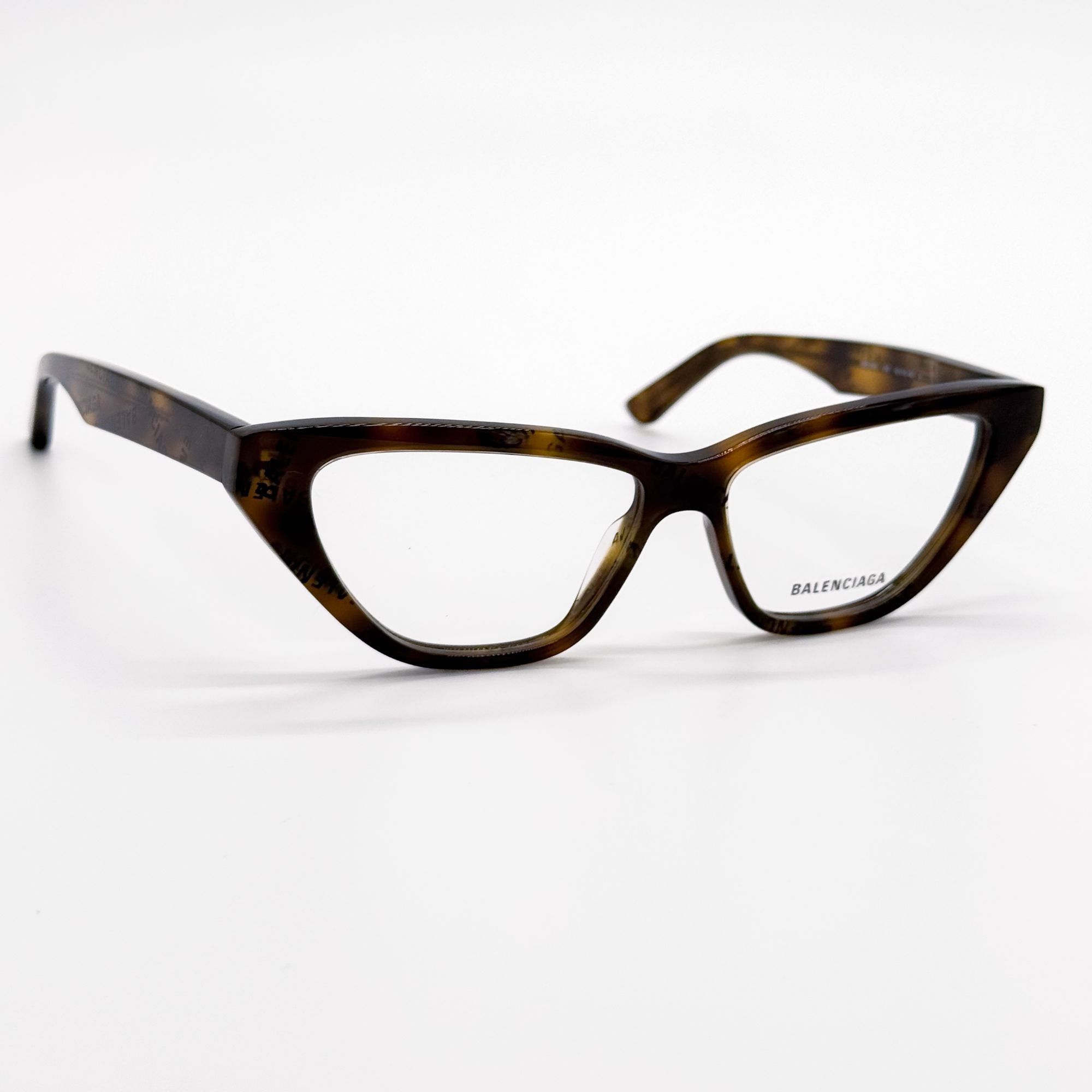 Balenciaga NEW BALENCIAGA EYEGLASSES BB0128O 005 CAT EYE DARK HAVANA WO Size ONE SIZE - 4 Thumbnail