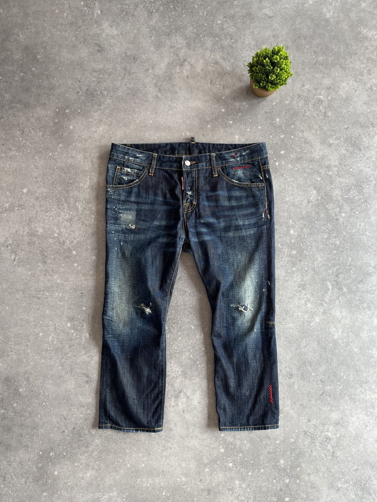 Dsquared2 RARE DSQUARED2 CAPRI JEANS SHORTS with Embroideries Archive Size US 36 / EU 52 - 5 Thumbnail
