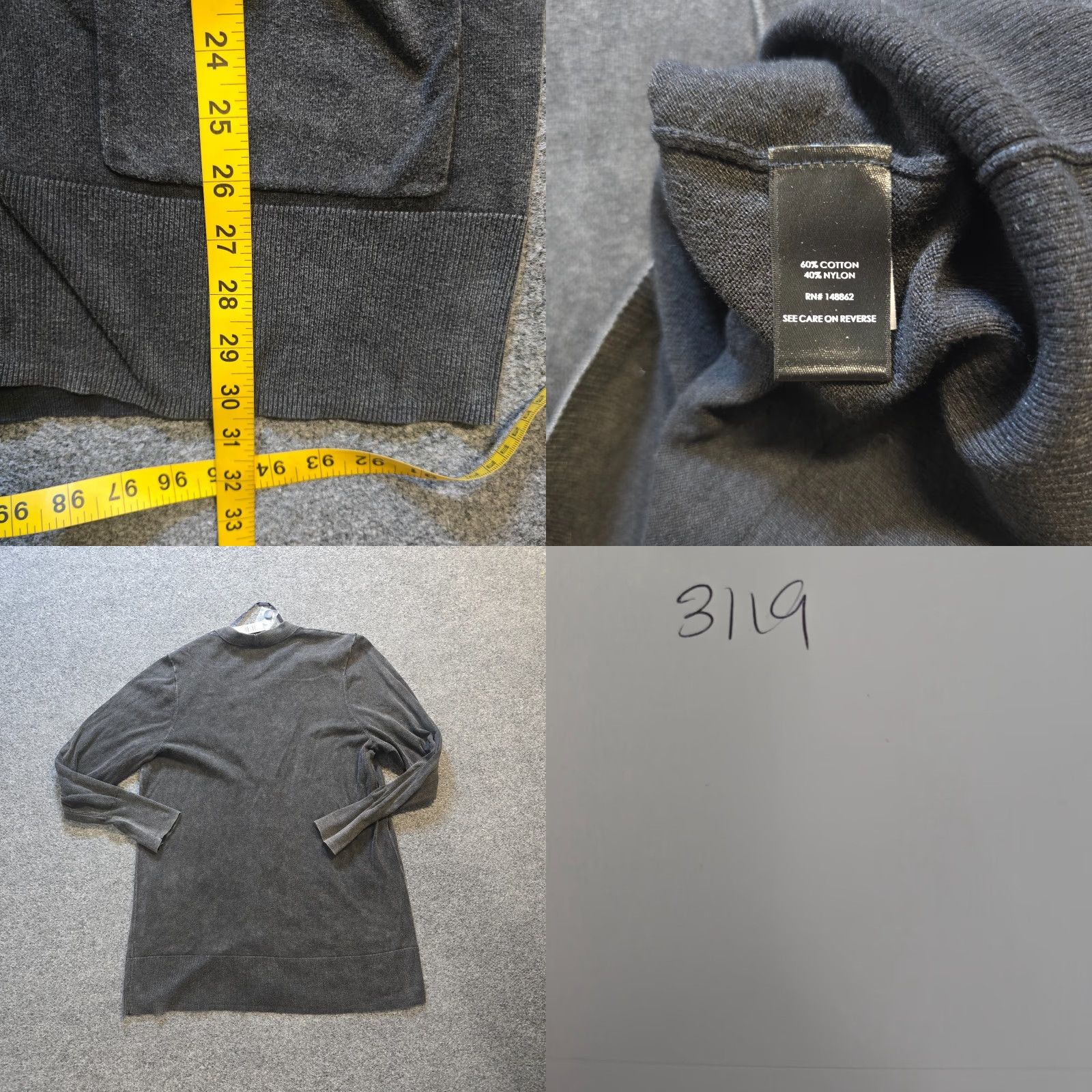 Torrid Torrid Sweater Cardigan Womens 1X Gray V Neck Pockets Distressed Capsule Casual Size XL / US 12-14 / IT 48-50 - 8 Thumbnail