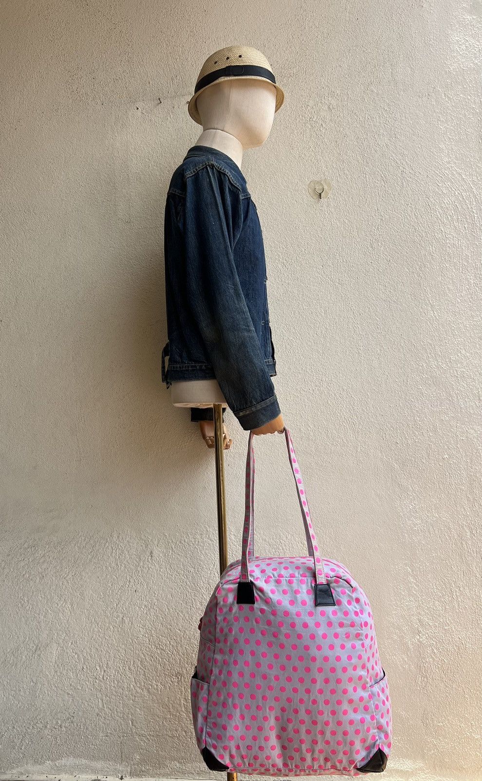 20471120 Milk Boy Japan Muddy Pink Polka Dot Bag Tote Size ONE SIZE - 6 Thumbnail