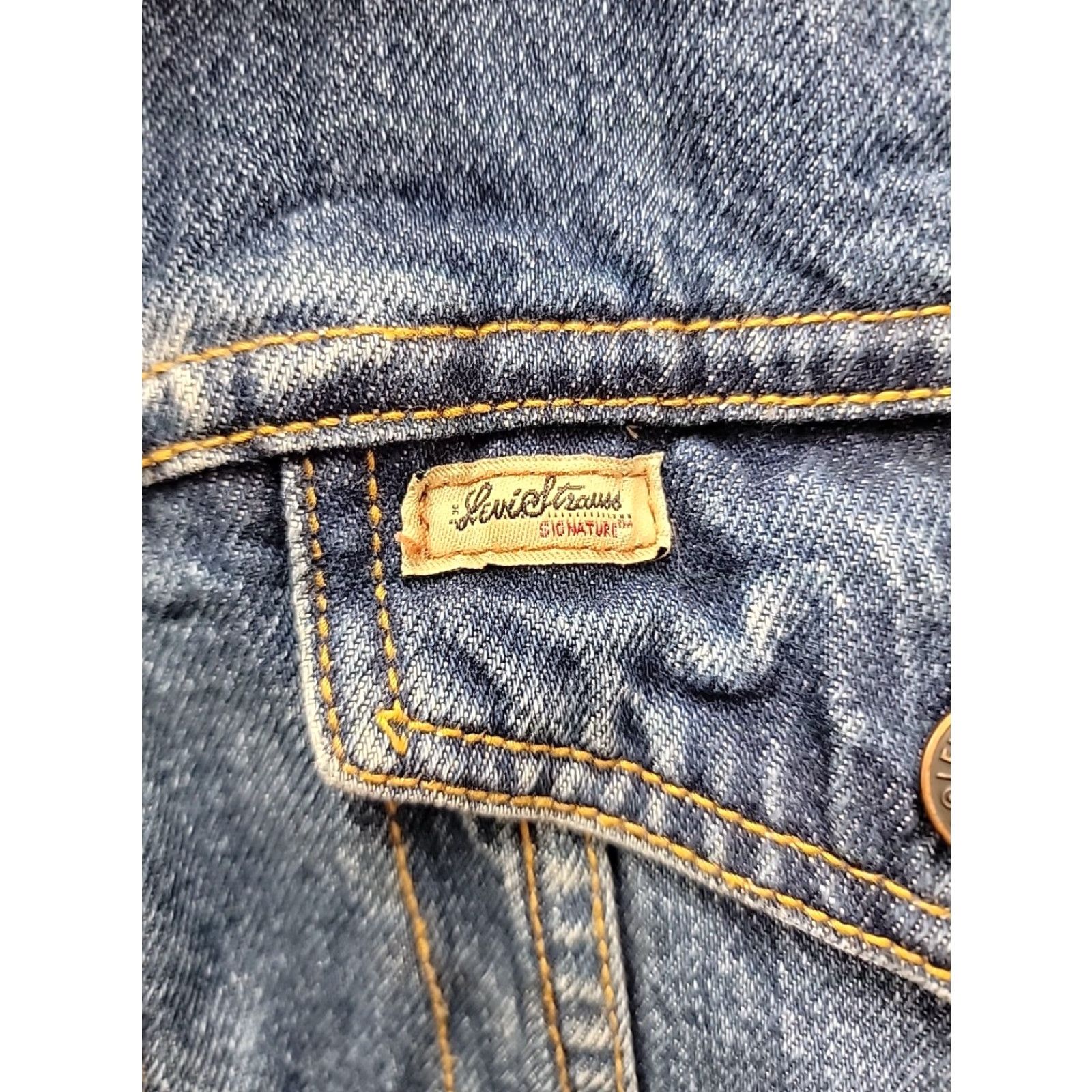 Levi's VINTAGE Levi's Denim Jacket Lined Sherpa Collar Mens XL Blue Denim Jacket Mens XL Blue Sherpa Lined Jacket Size US XL / EU 56 / 4 - 4 Thumbnail
