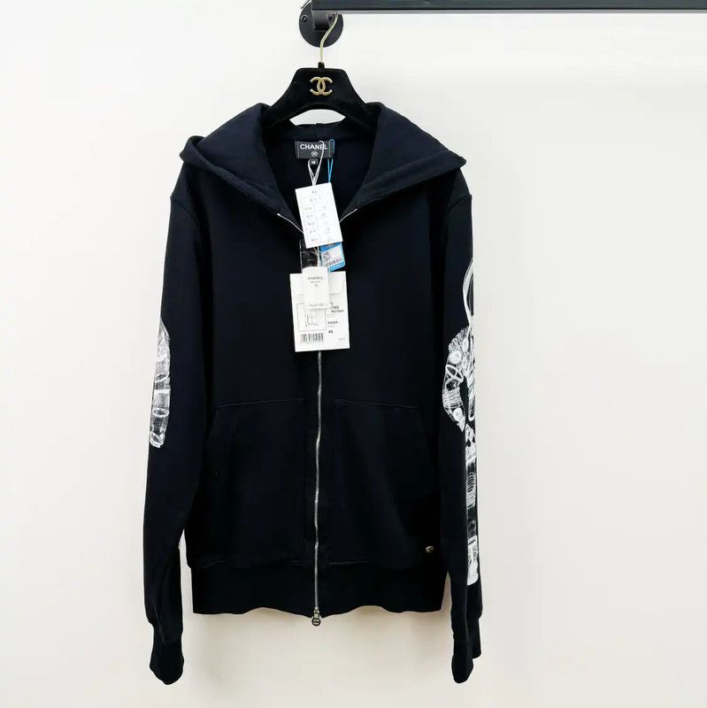 Chanel Black Cotton Women's Jacket 0089
