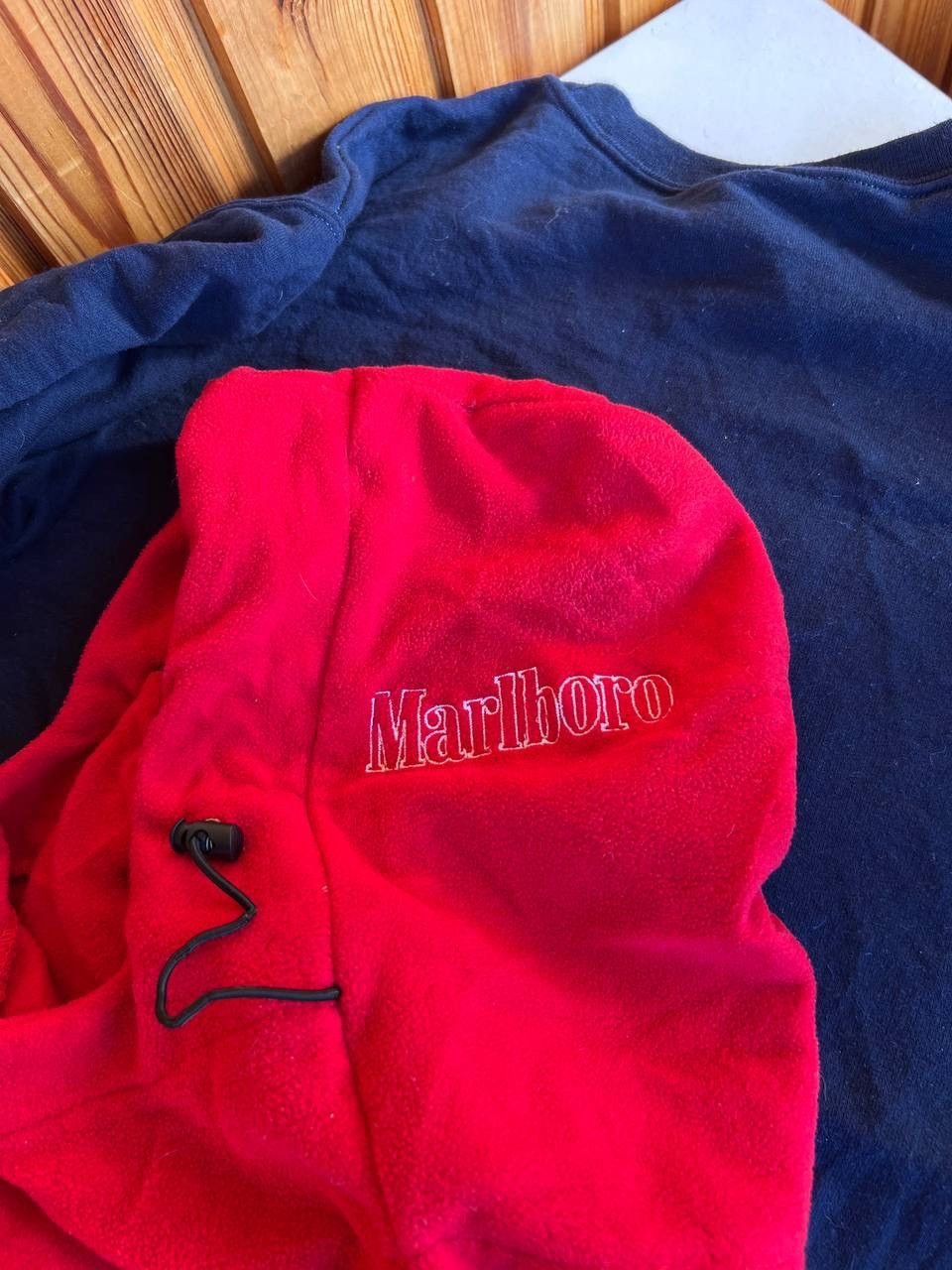 Marlboro 90s Marlboro Balaclava Racing style ski hat y2k red outdoor Size ONE SIZE - 2 Thumbnail