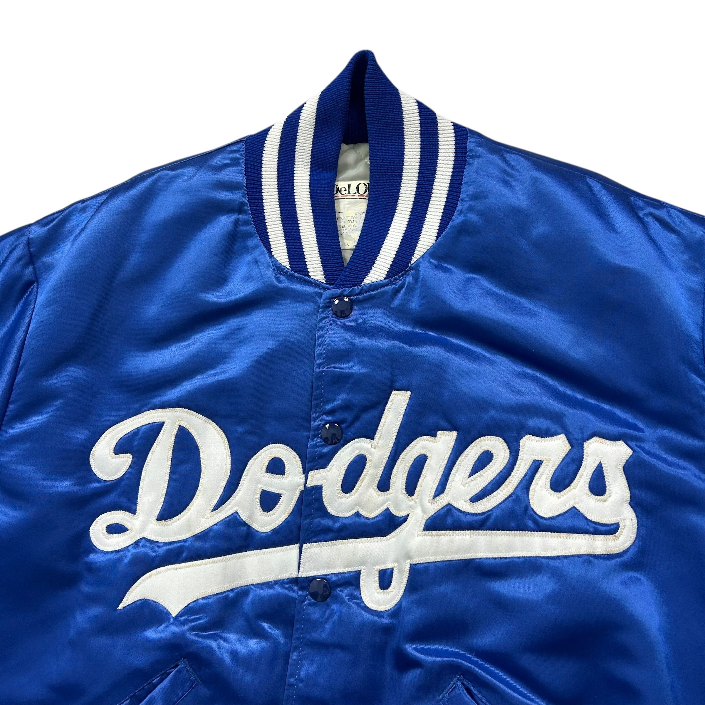 MLB VTG 90s LOS ANGELES DODGERS PIAZZA 31 DELONG SATIN JACKET Size US L / EU 52-54 / 3 - 3 Thumbnail
