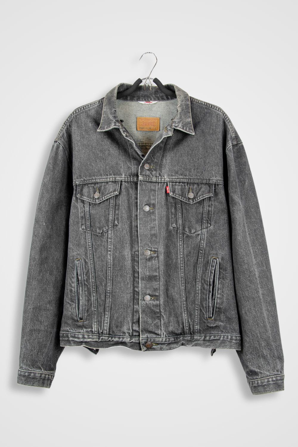 Levi's Levi’s Vintage Grey Denim Trucker Jacket – Size L Size L / US 10 / IT 46 - 1 Thumbnail