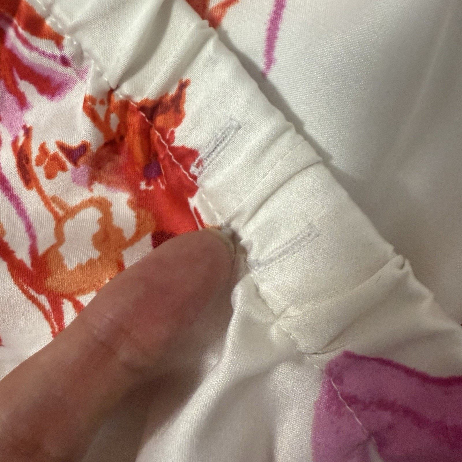 Other Natori Peony Satin Pajamas Set Pink Orange Floral Lounge Size ONE SIZE - 10 Thumbnail