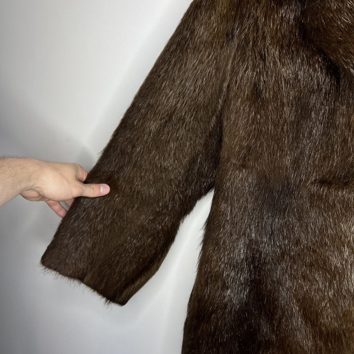 Vintage 90s Vintage Real Rabbit Fur Coat Jacket Heavy Opium Punk Y2K Size US M / EU 48-50 / 2 - 7 Thumbnail