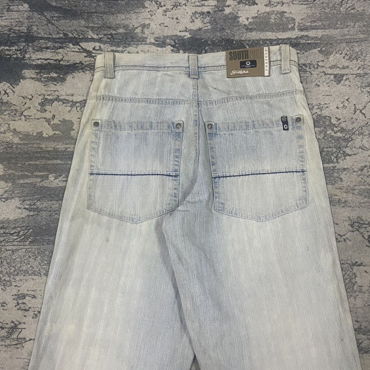 JNCO Vintage Southpole Light Washed Baggy Denim Jeans Size US 34 / EU 50 - 8 Thumbnail