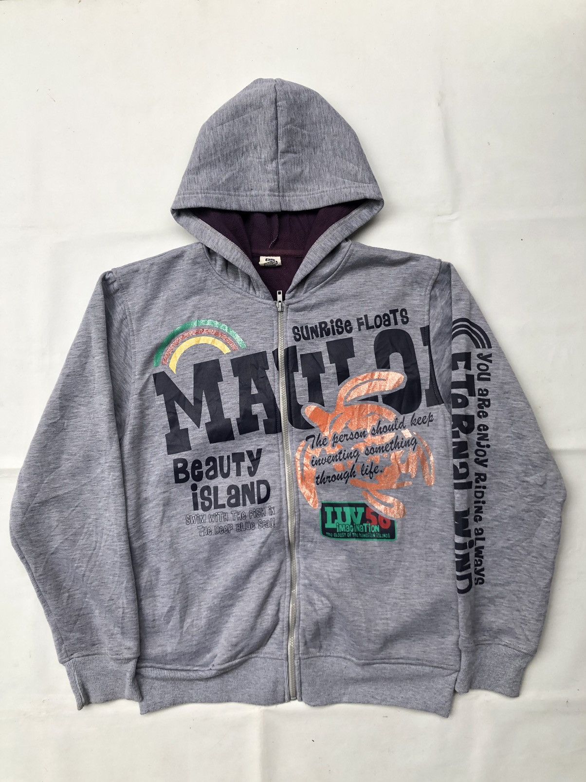 POEM MAULOA JAPANESE ZIP HOODIE IFSIX LGB STYLE