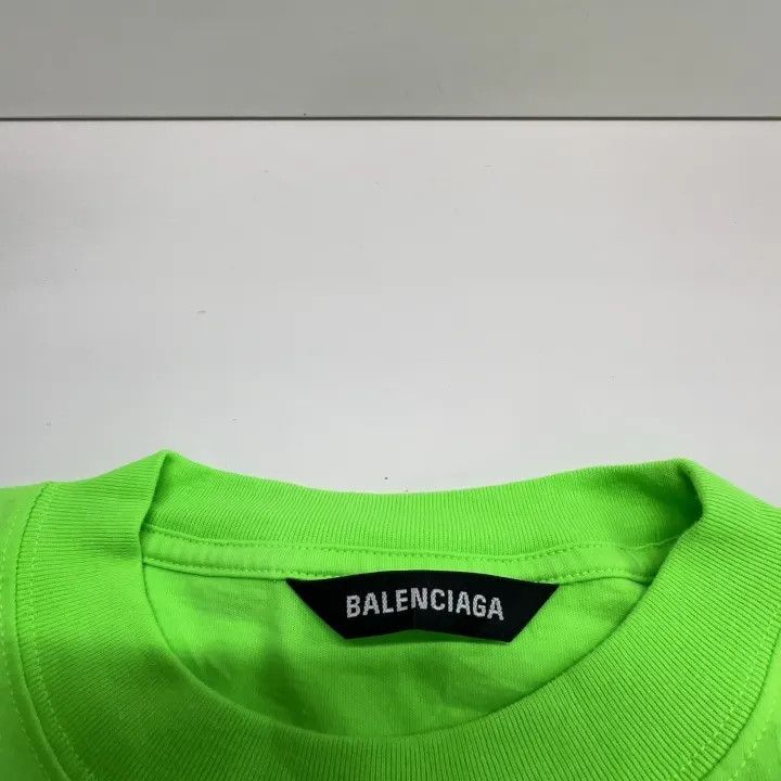 Balenciaga Balenciaga Balenciaga SS21 Green Graphic Short Sleeve TShi Size US S / EU 44-46 / 1 - 7 Thumbnail