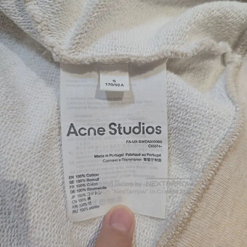 Acne Studios Acne Studios FW21 Zip-Up Hooded Long-Sleeve Pullover Sweat Size S / US 4 / IT 40 - 5 Thumbnail