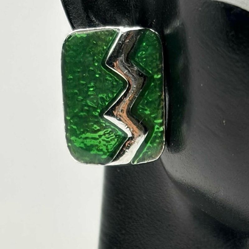 Other Green & Silver Lighting Earrings Size ONE SIZE - 1 Thumbnail